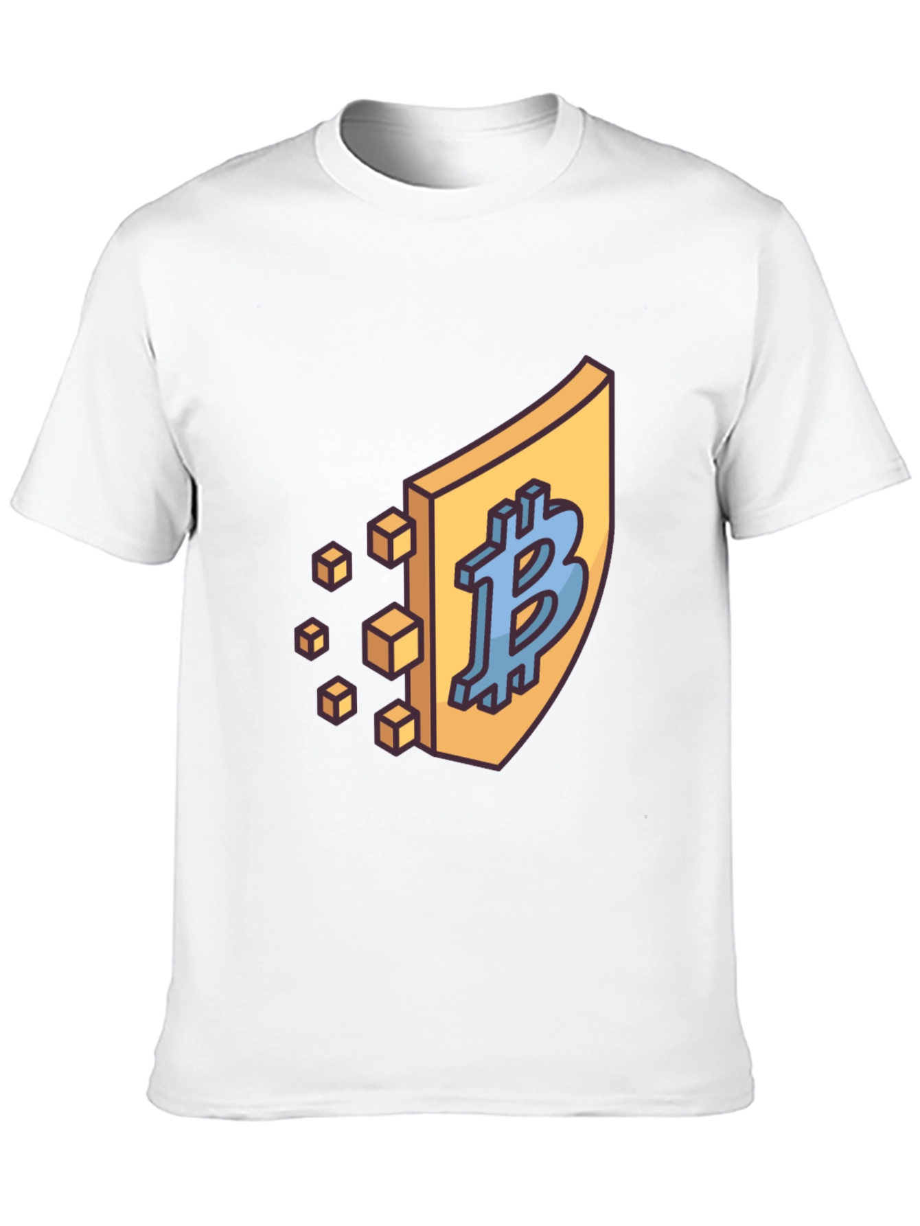 Bitcoin Shield Black T-Shirt - Crypto Currency Tee