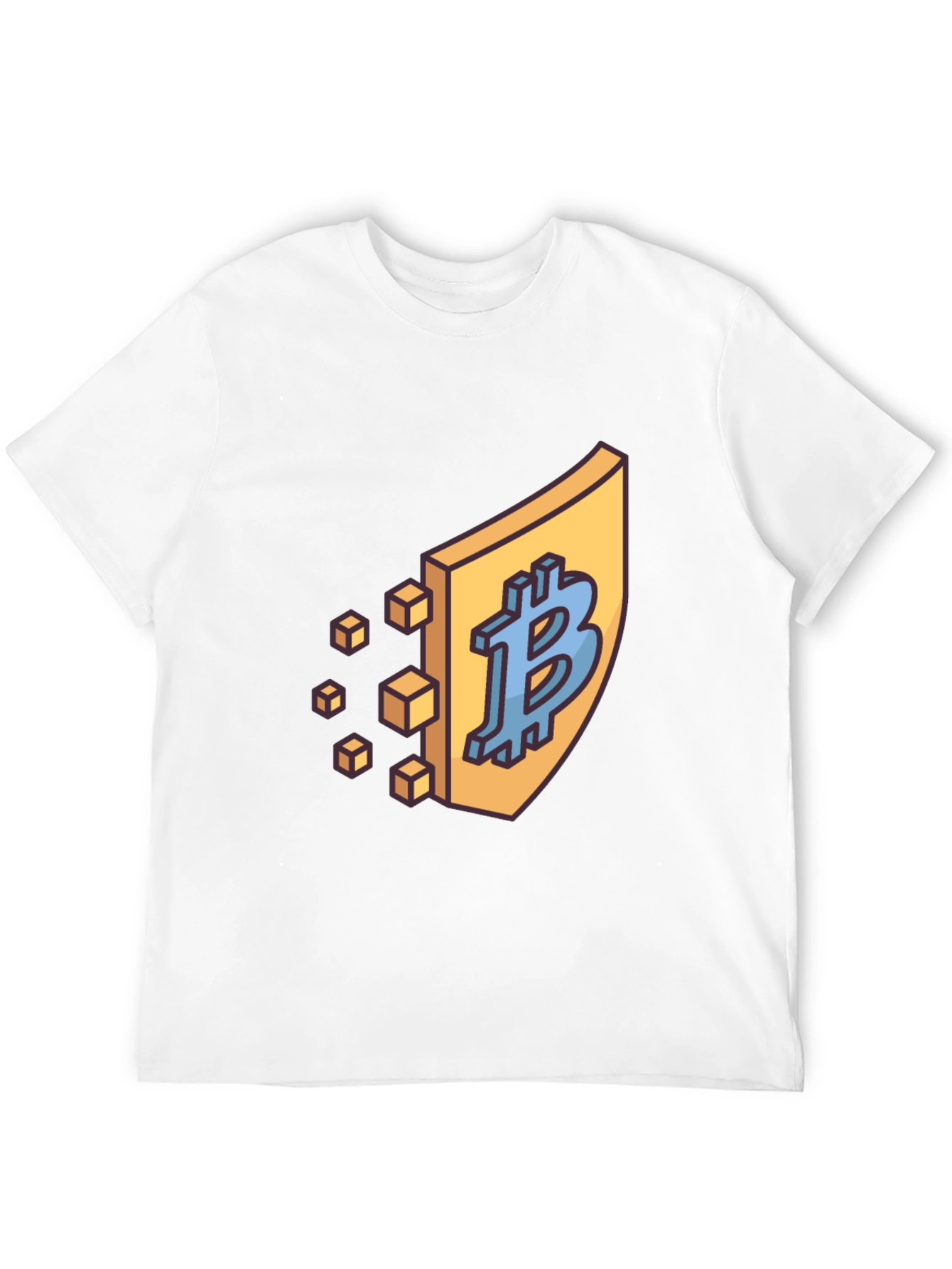 Bitcoin Shield Black T-Shirt - Crypto Currency Tee