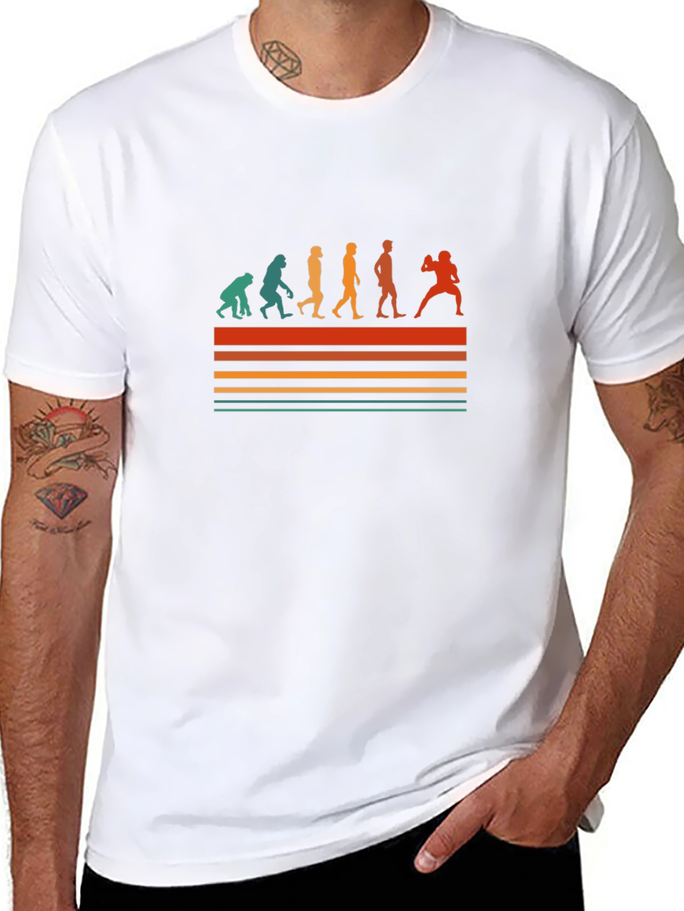 Evolution of Football T-Shirt