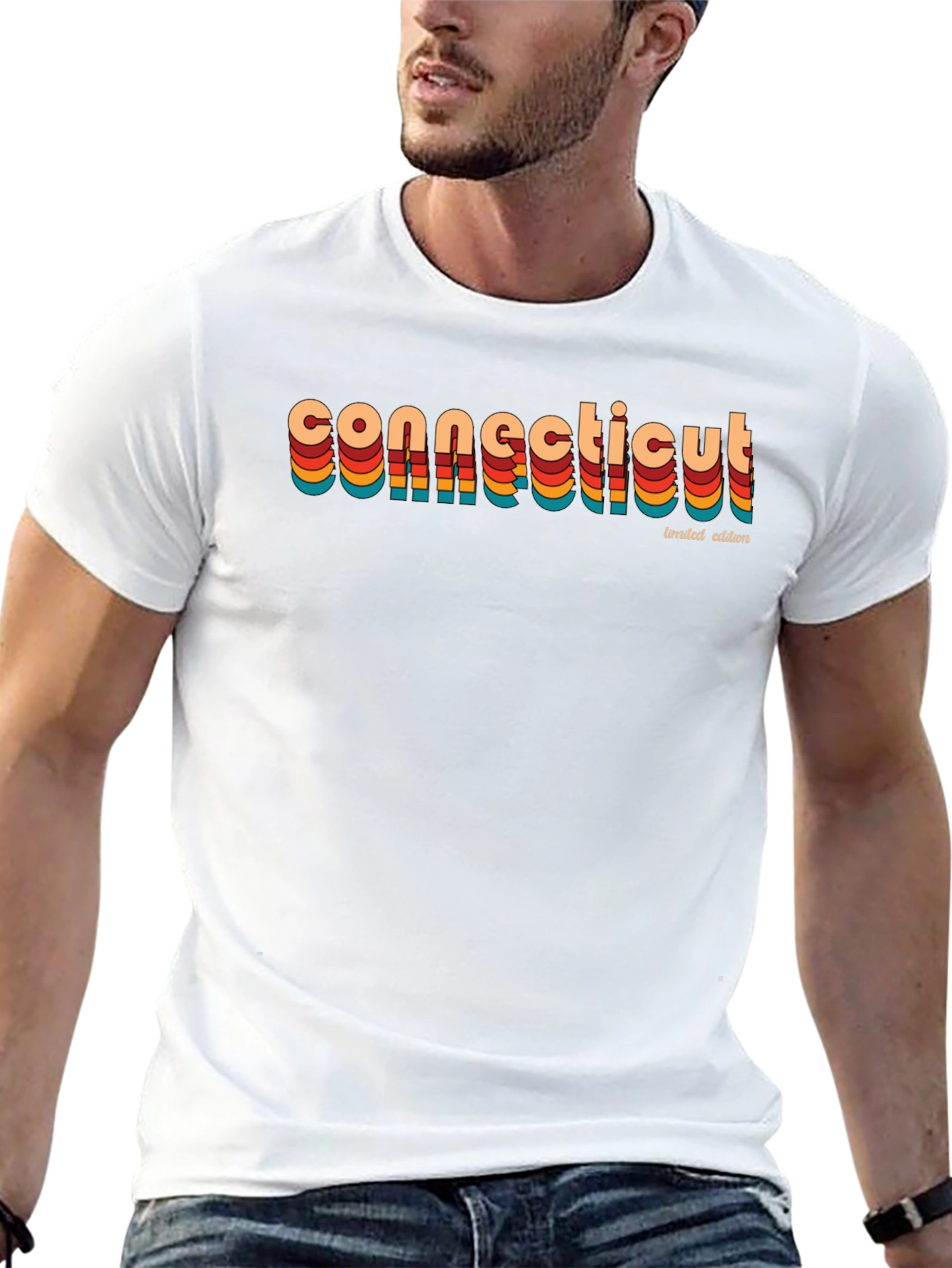 Connecticut Retro Limited Edition Black T-Shirt