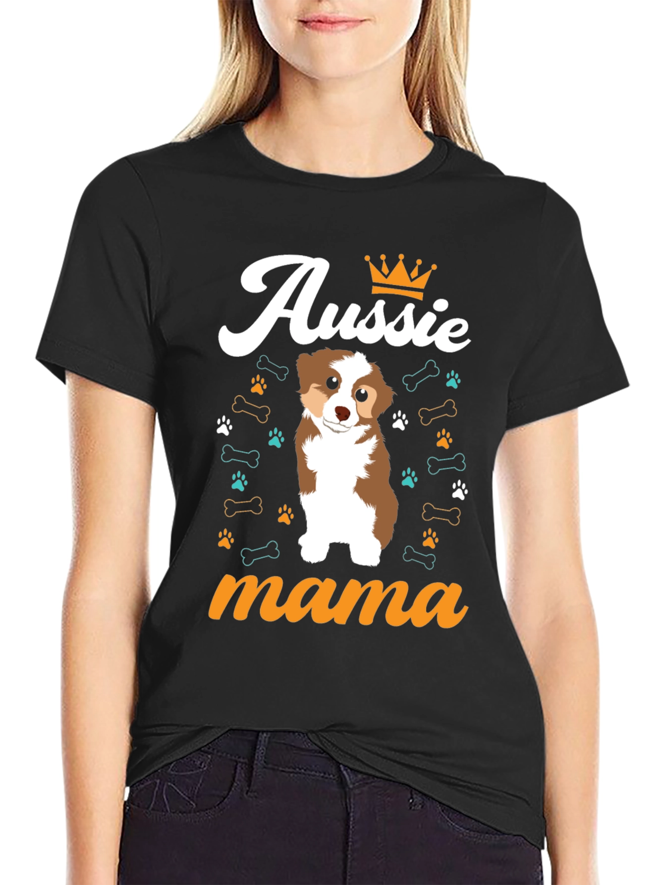 Aussie Mama T-Shirt - Dog Lover Tee