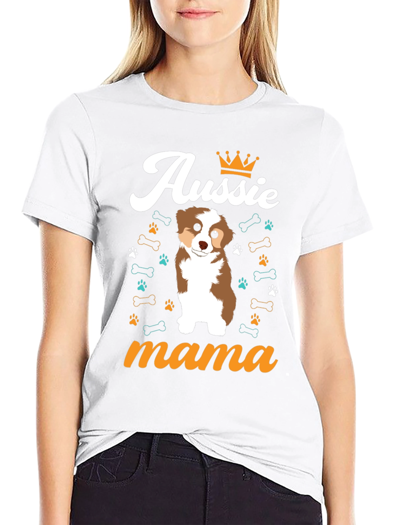Aussie Mama T-Shirt - Dog Lover Tee