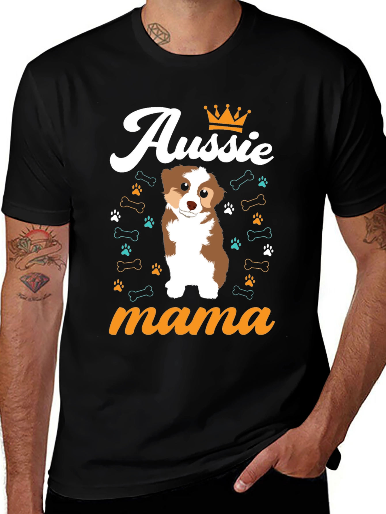 Aussie Mama T-Shirt - Dog Lover Tee