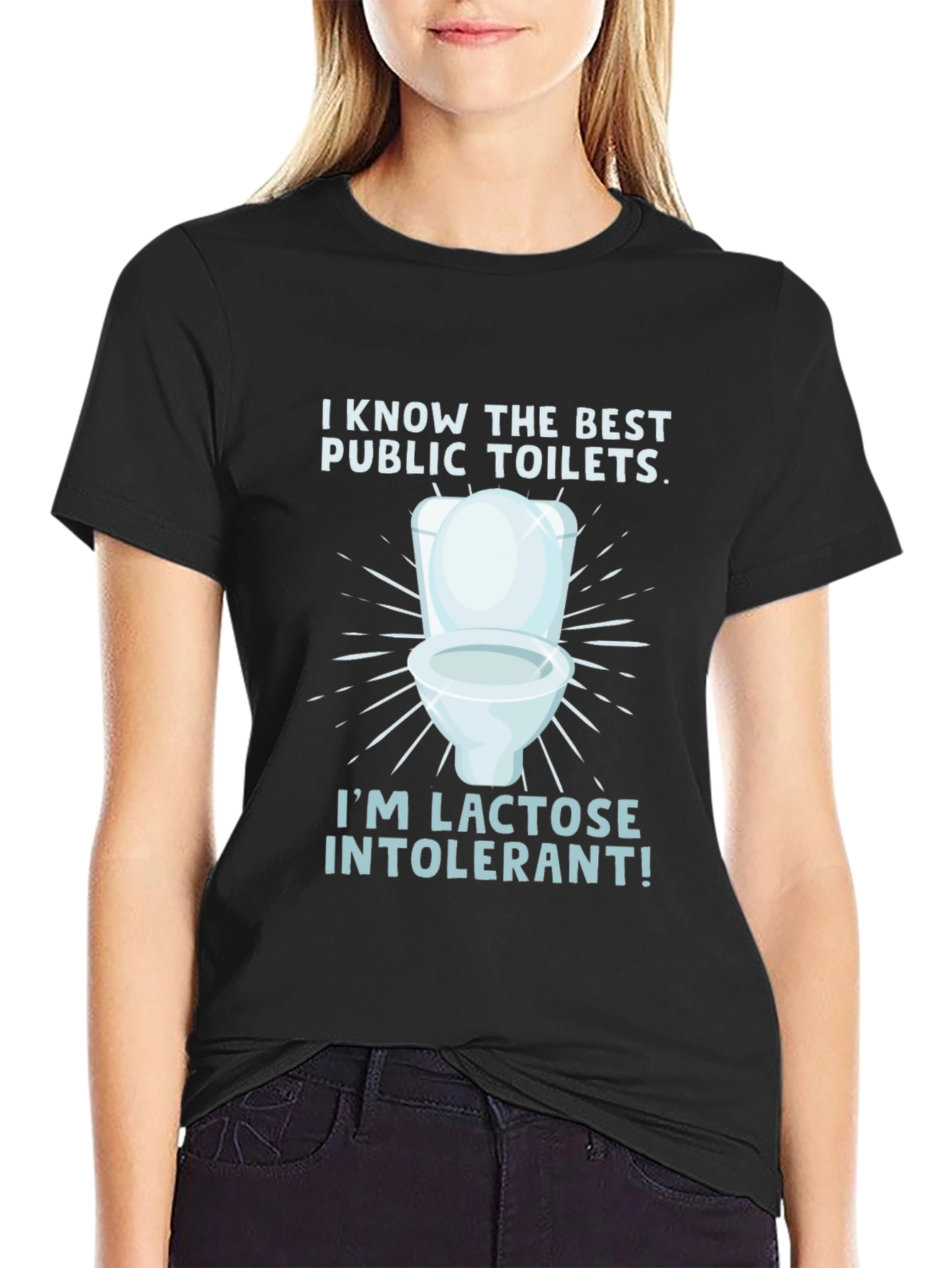 Lactose Intolerant Toilet Humor Tee