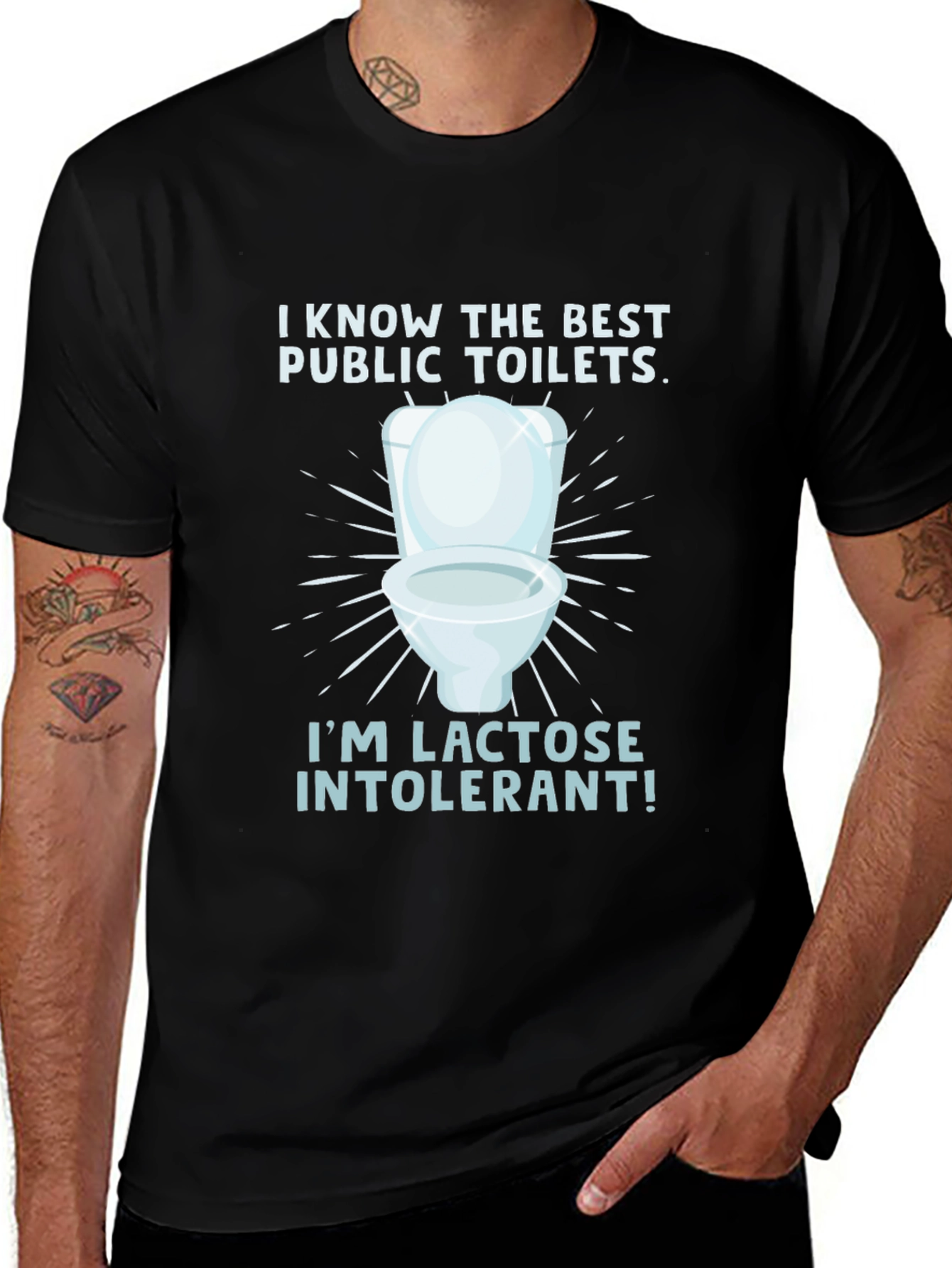 Lactose Intolerant Toilet Humor Tee