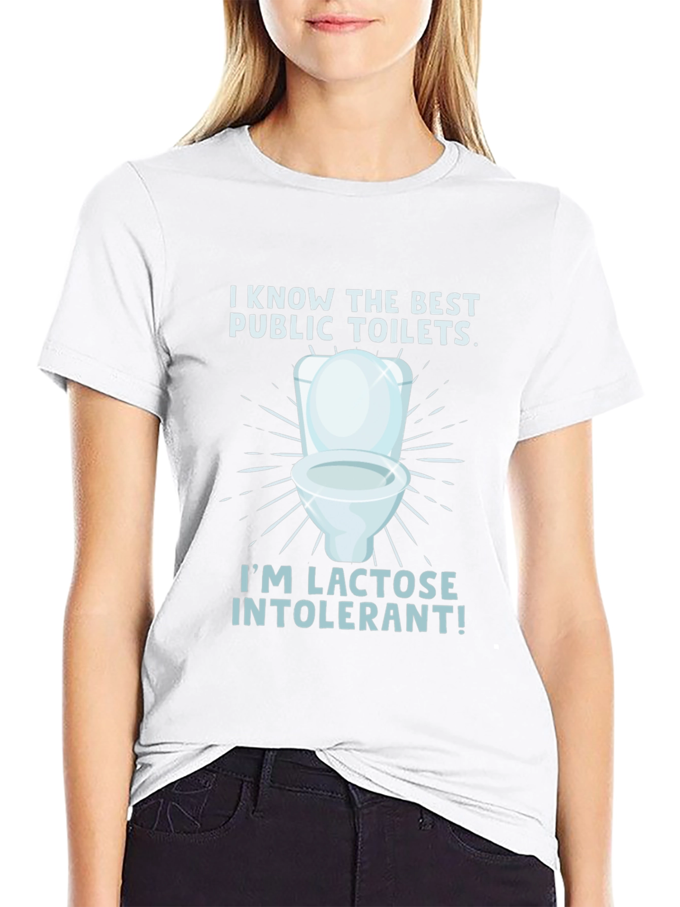 Lactose Intolerant Toilet Humor Tee
