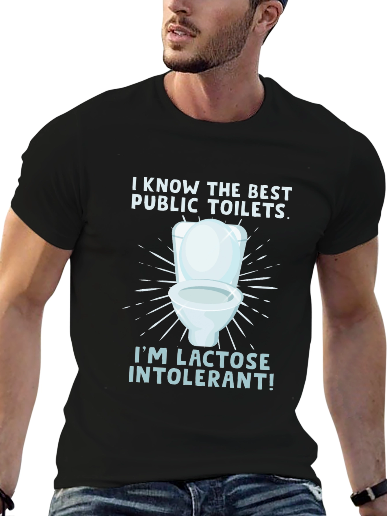 Lactose Intolerant Toilet Humor Tee