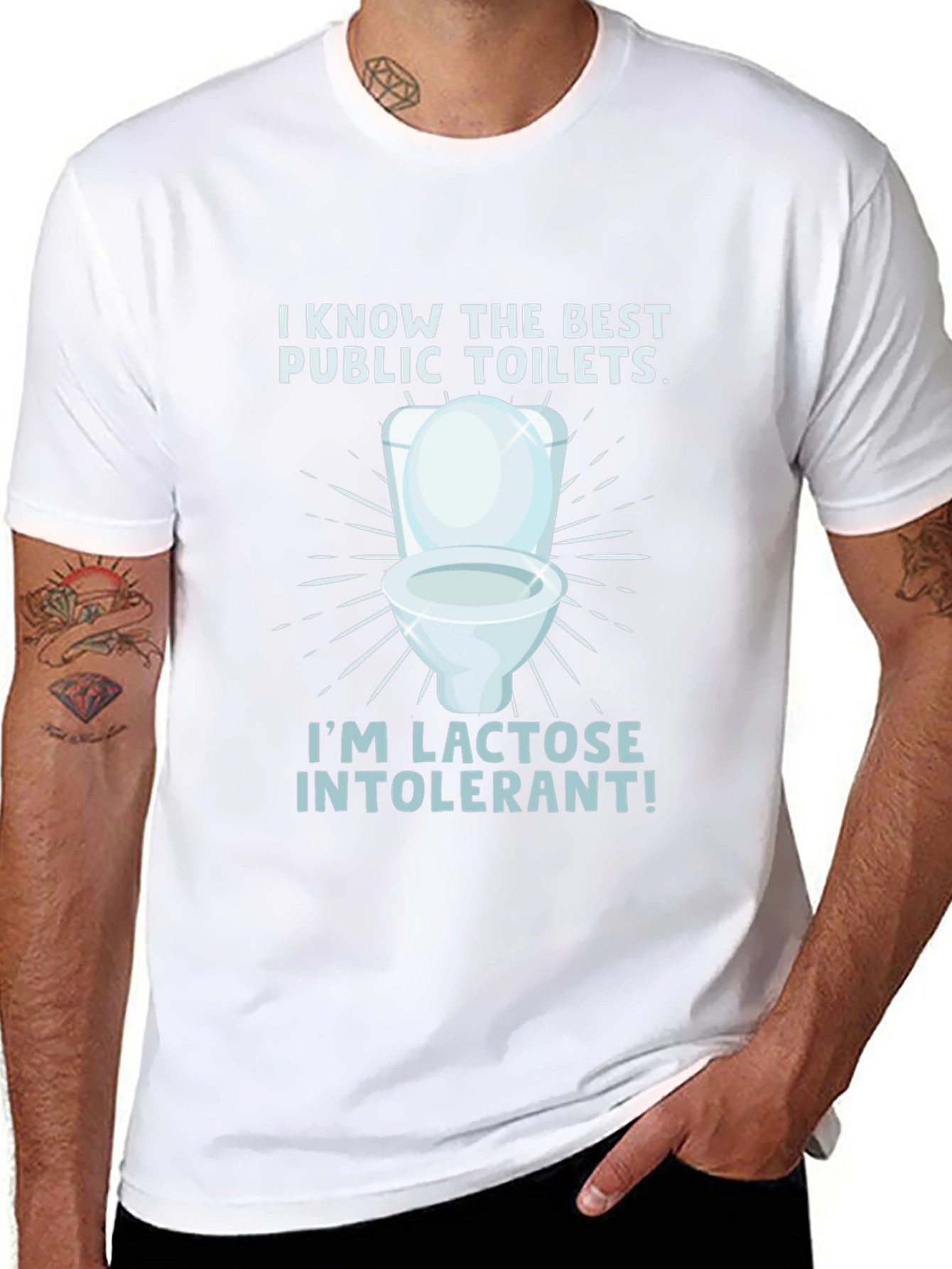 Lactose Intolerant Toilet Humor Tee