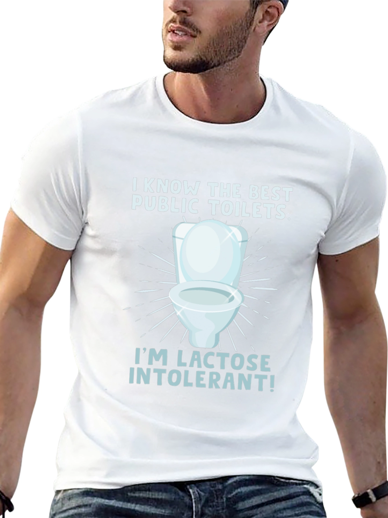 Lactose Intolerant Toilet Humor Tee