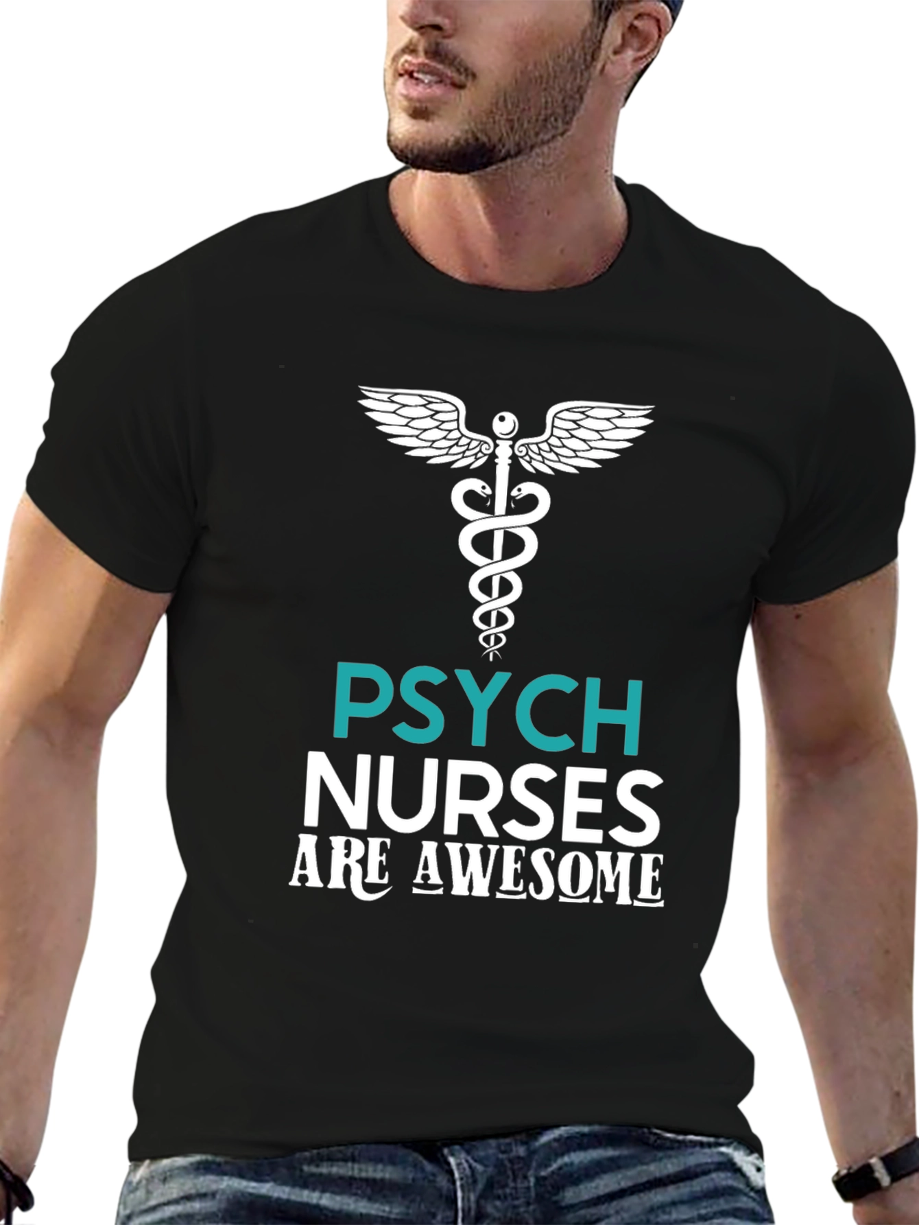 Psych Nurses Are Awesome Graphic T-Shirt
