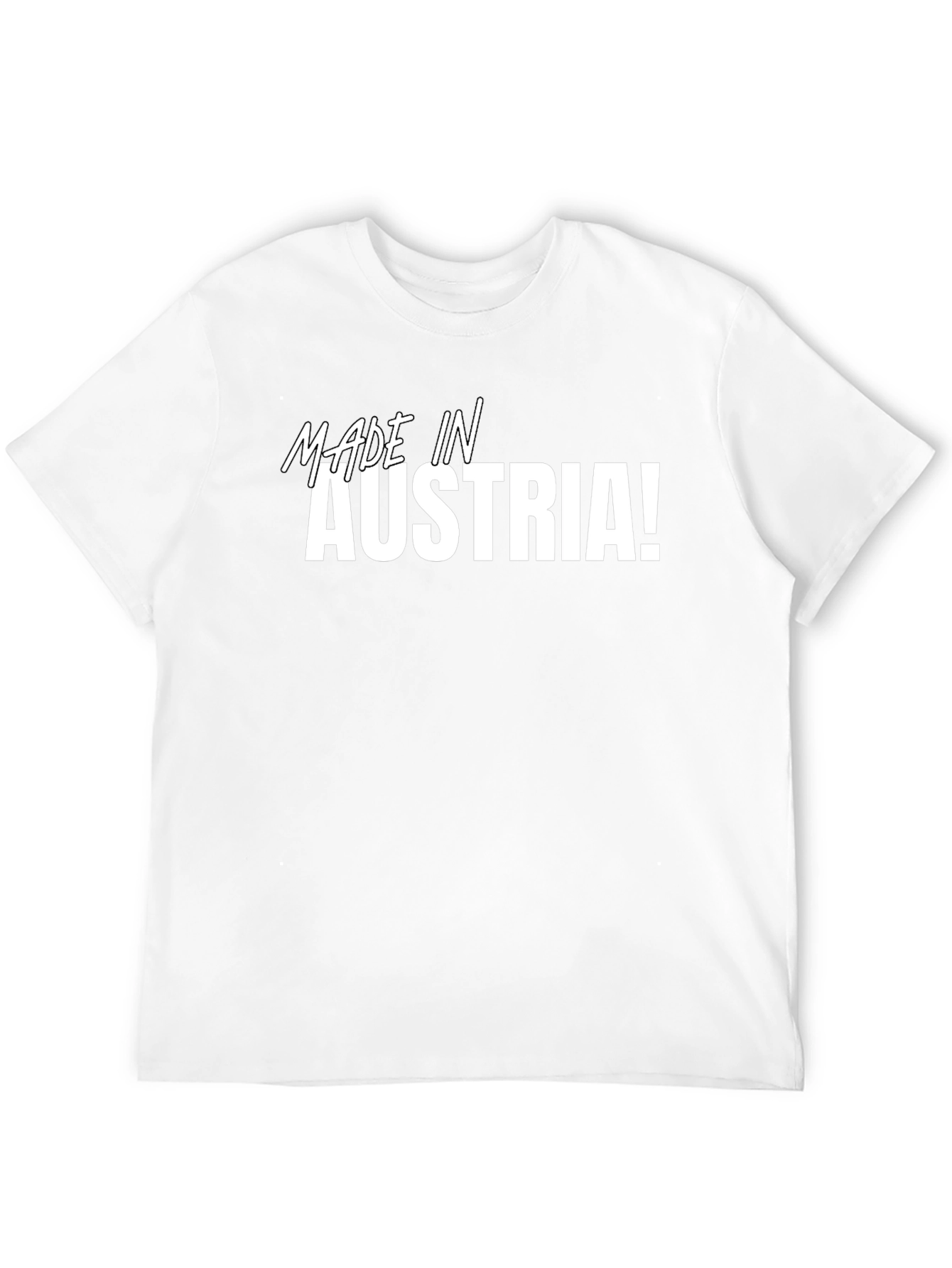 Made in Austria! Graphic Tee - Black Cotton T-Shirt