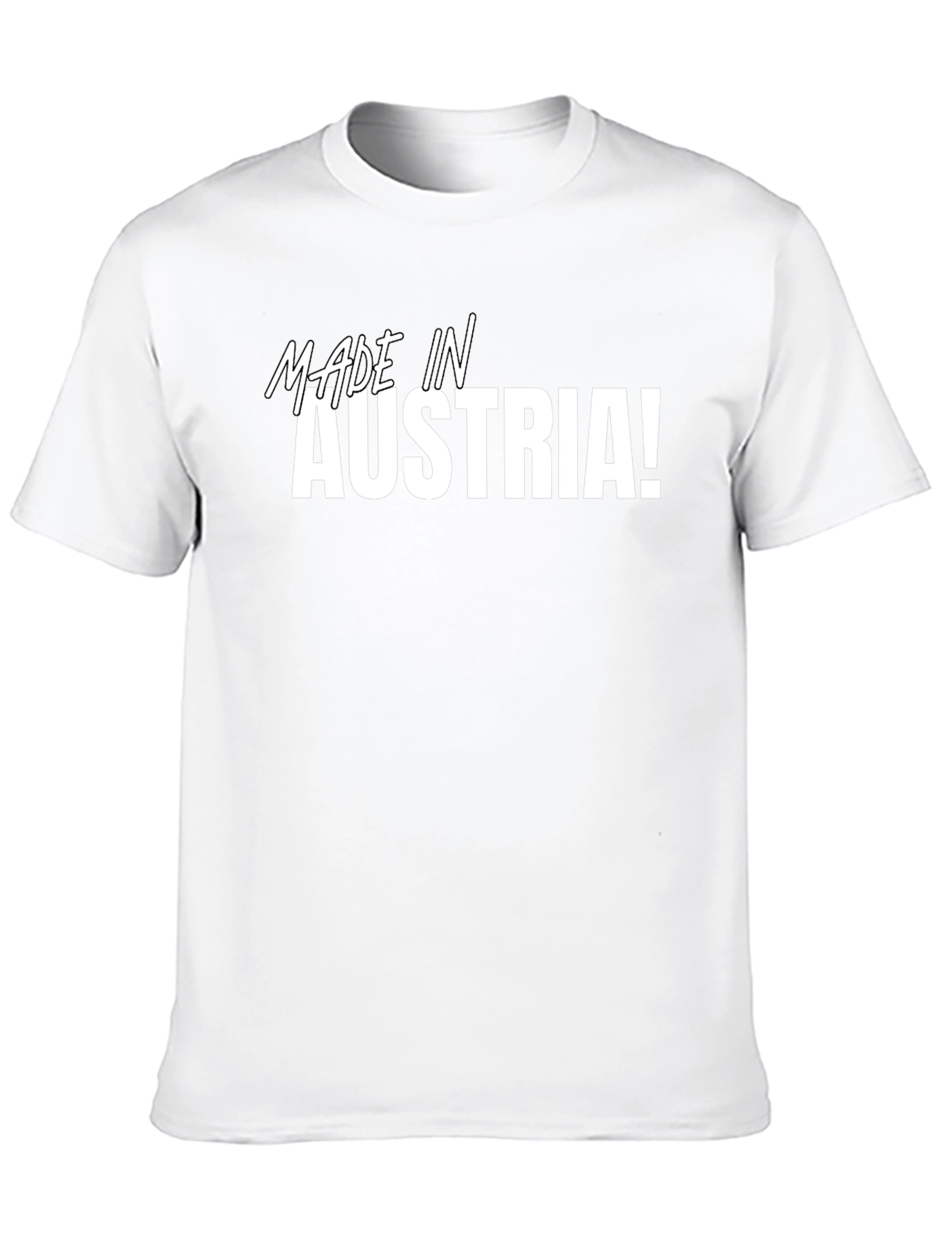 Made in Austria! Graphic Tee - Black Cotton T-Shirt