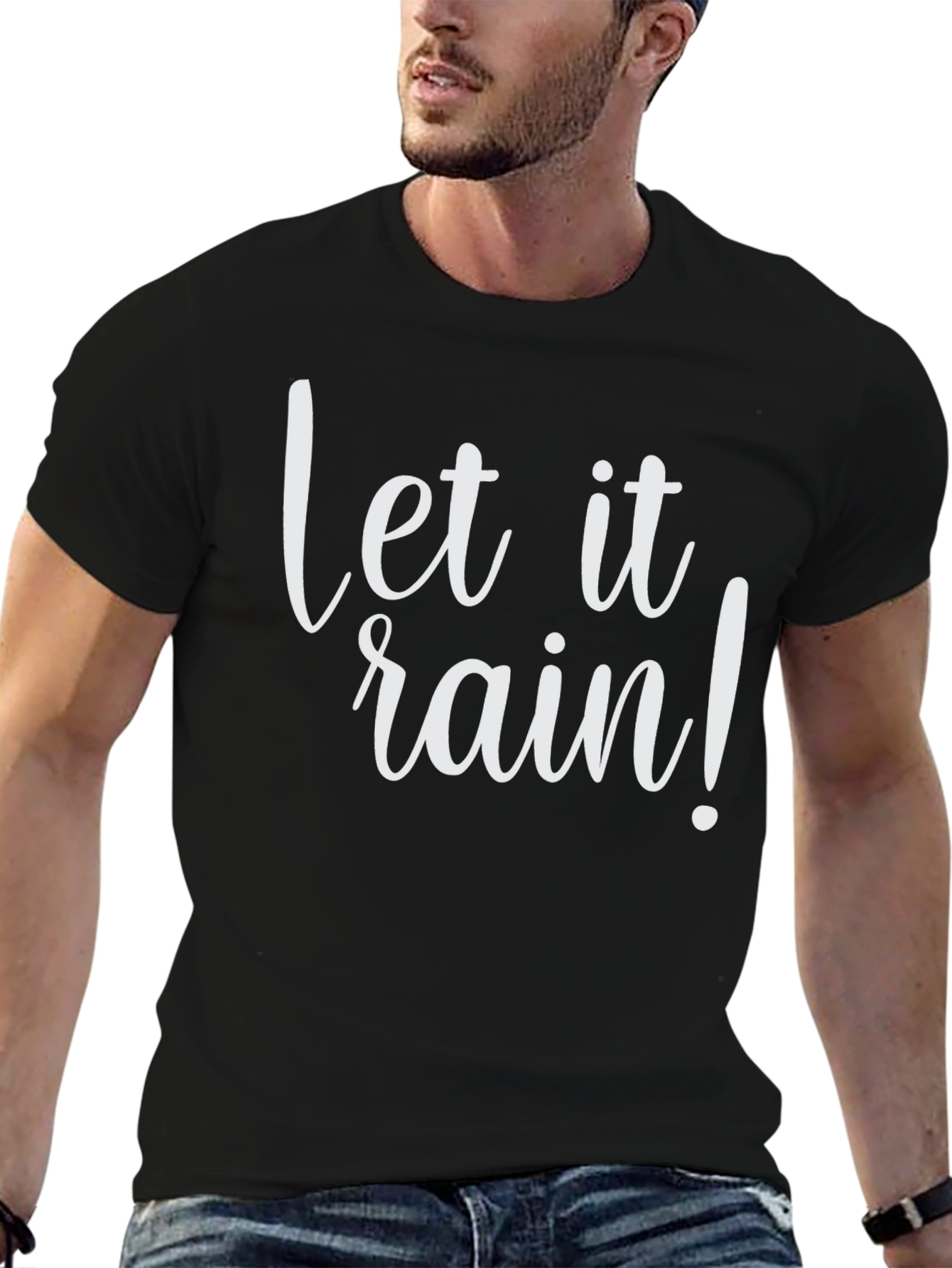 Let it Rain Black T-Shirt
