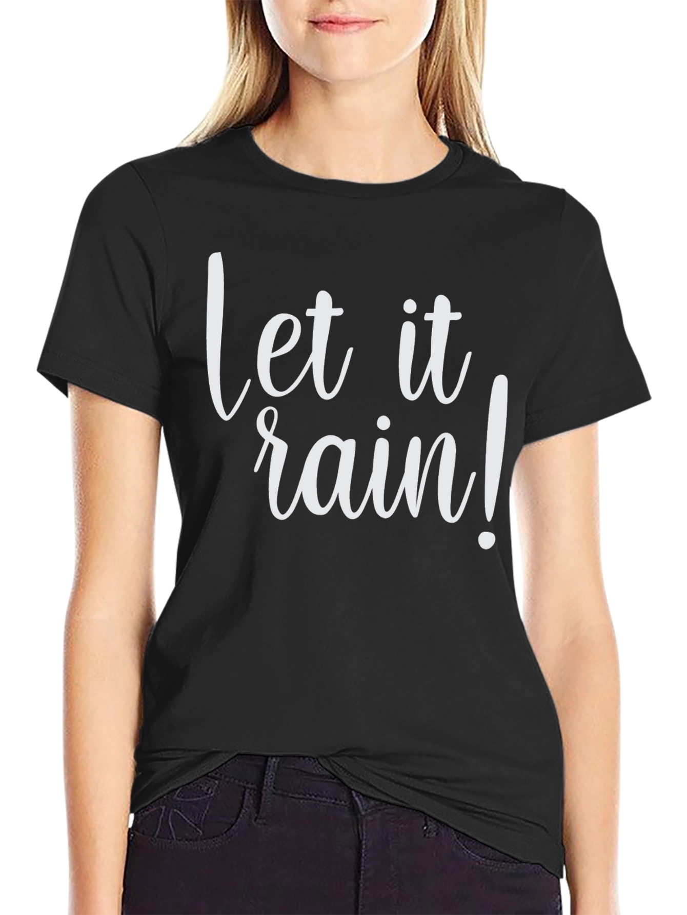 Let it Rain Black T-Shirt