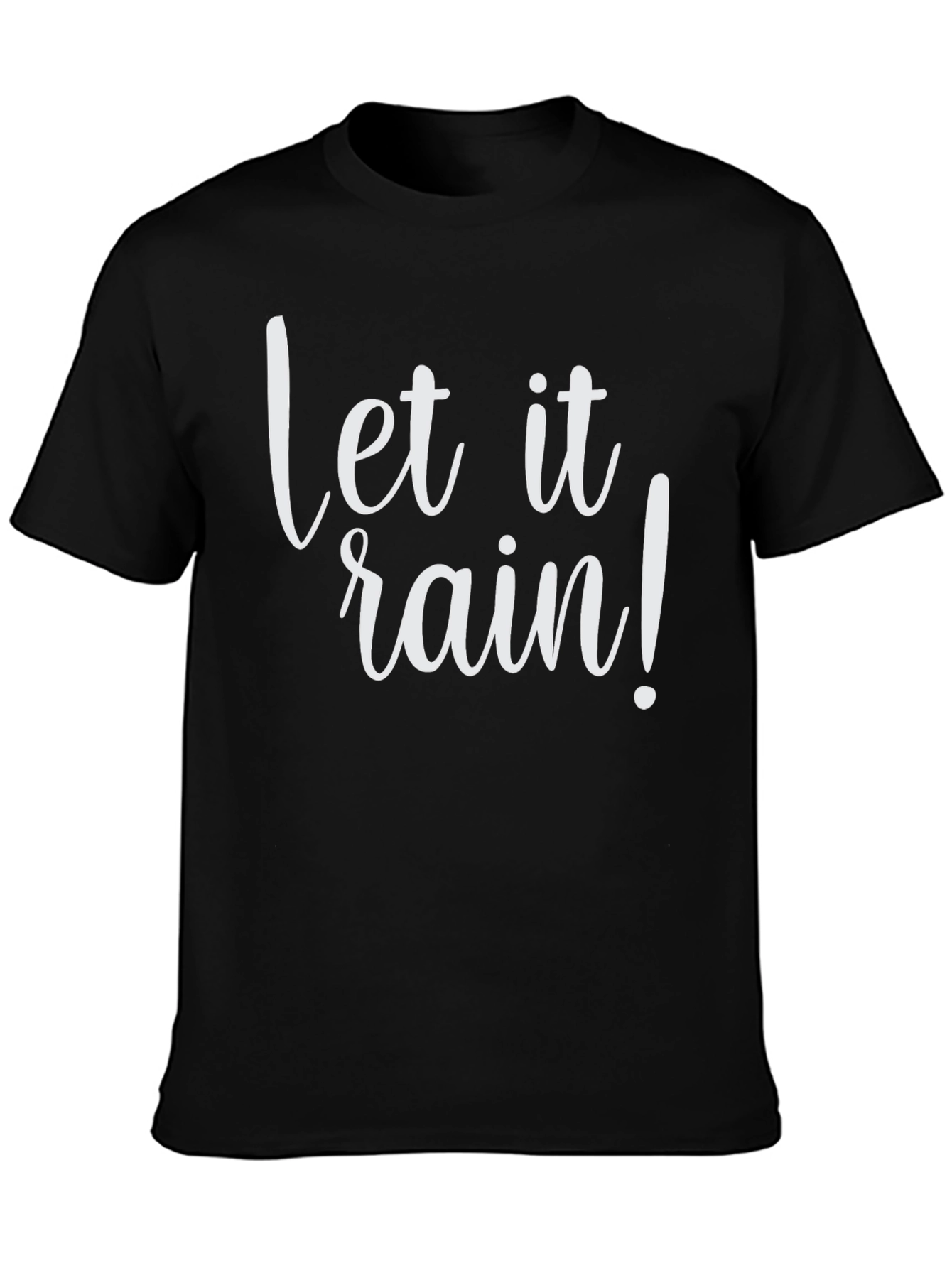 Let it Rain Black T-Shirt