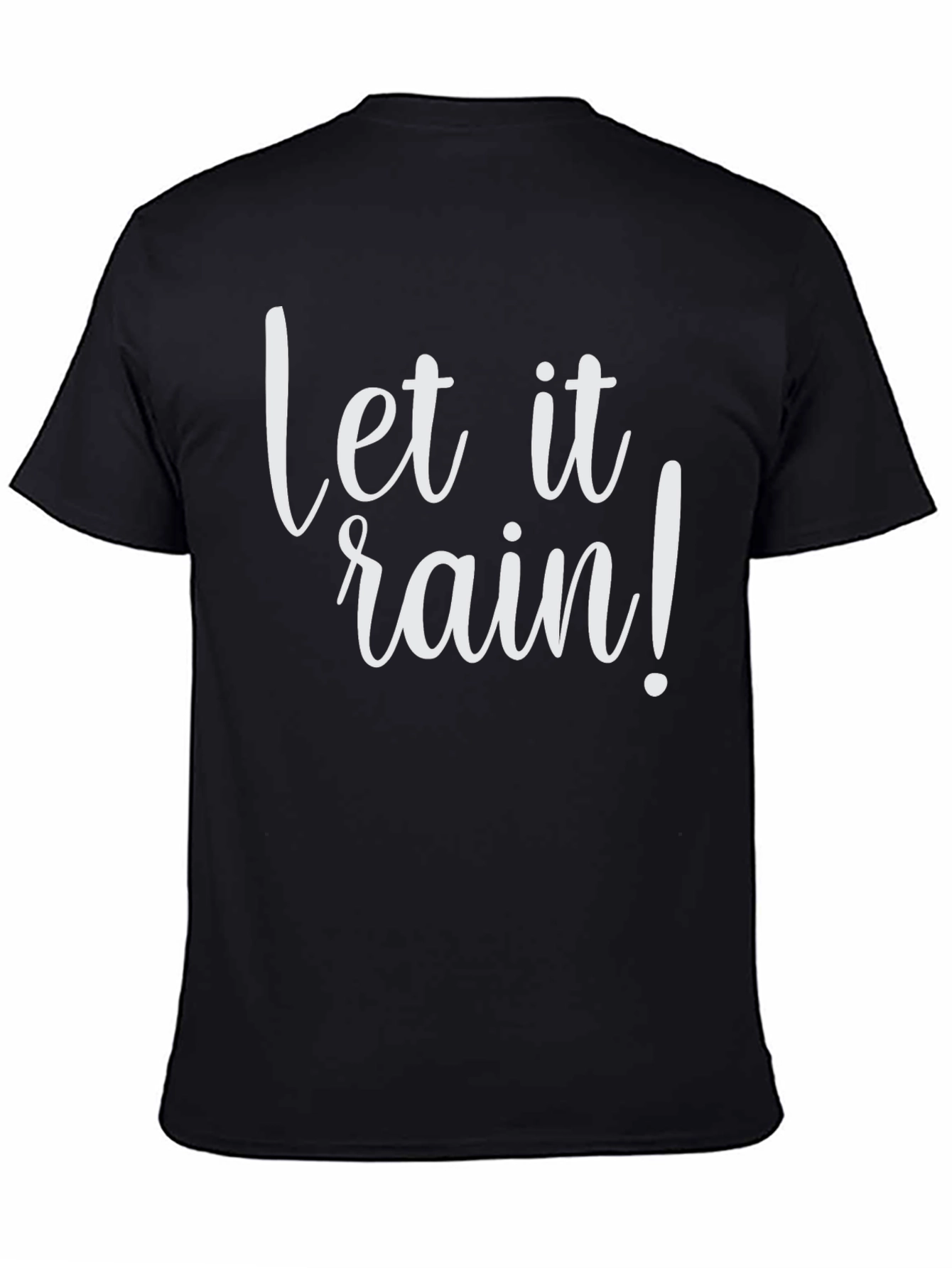 Let it Rain Black T-Shirt