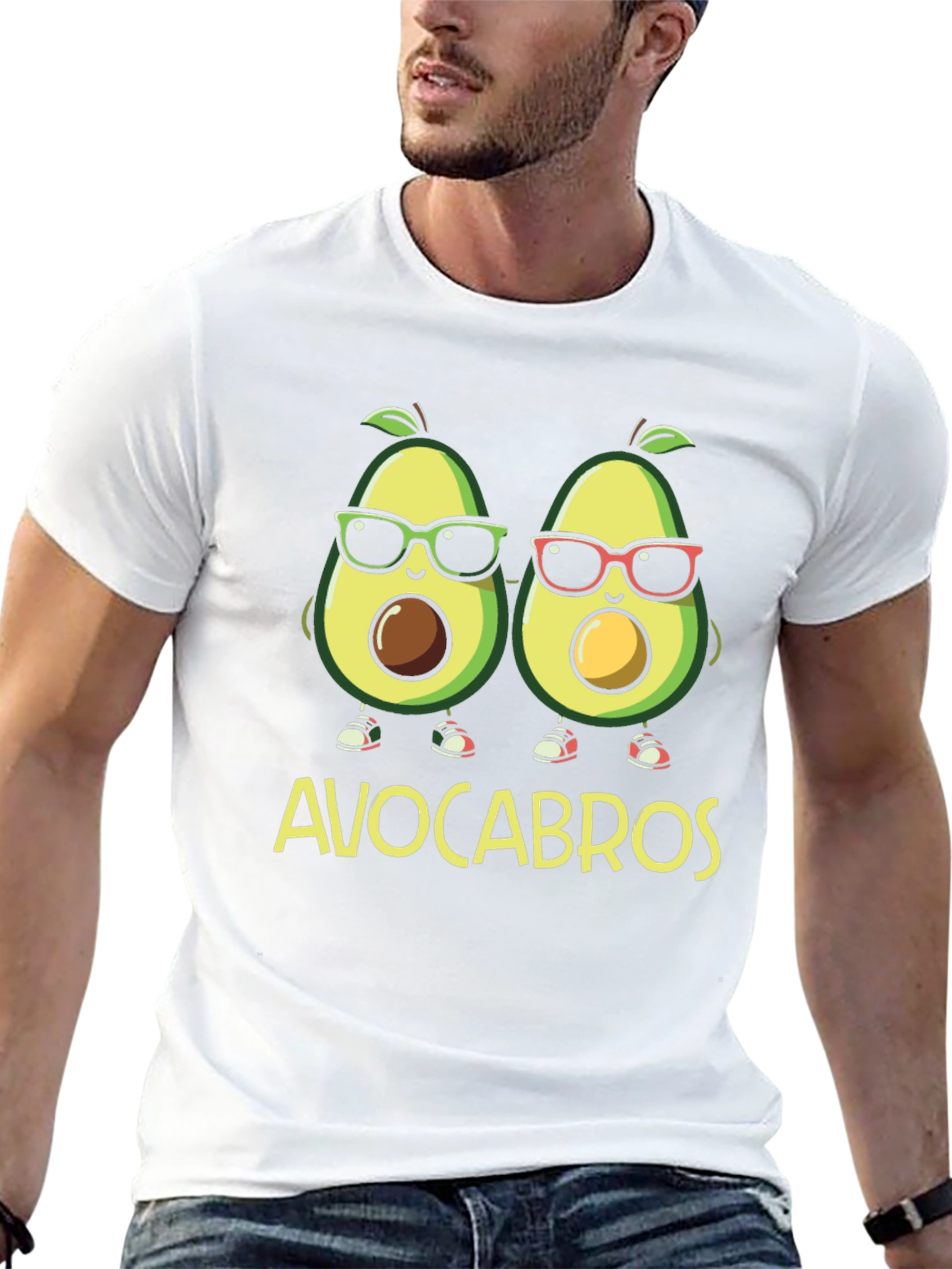 Avocabros Graphic Tee - Fun Avocado Bros T-Shirt