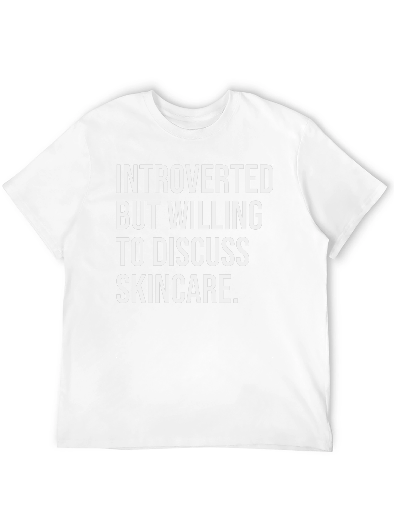 Introverted Skincare T-Shirt - Soft Cotton Tee