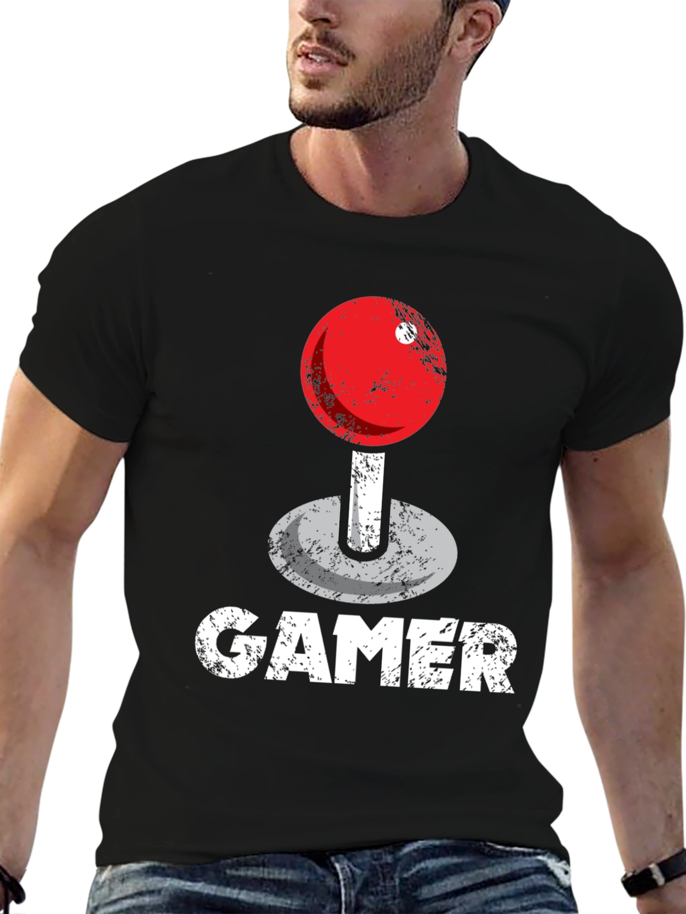 Retro Gamer T-Shirt - Joystick Graphic Tee