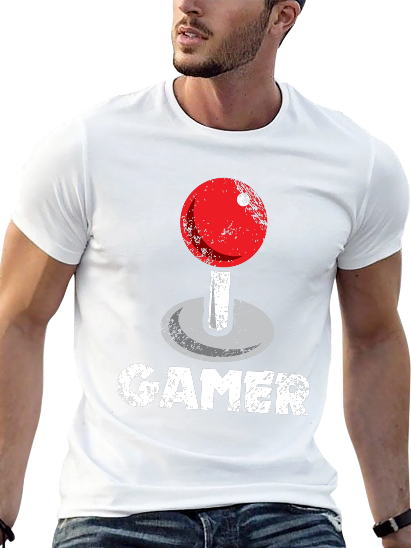 Retro Gamer T-Shirt - Joystick Graphic Tee