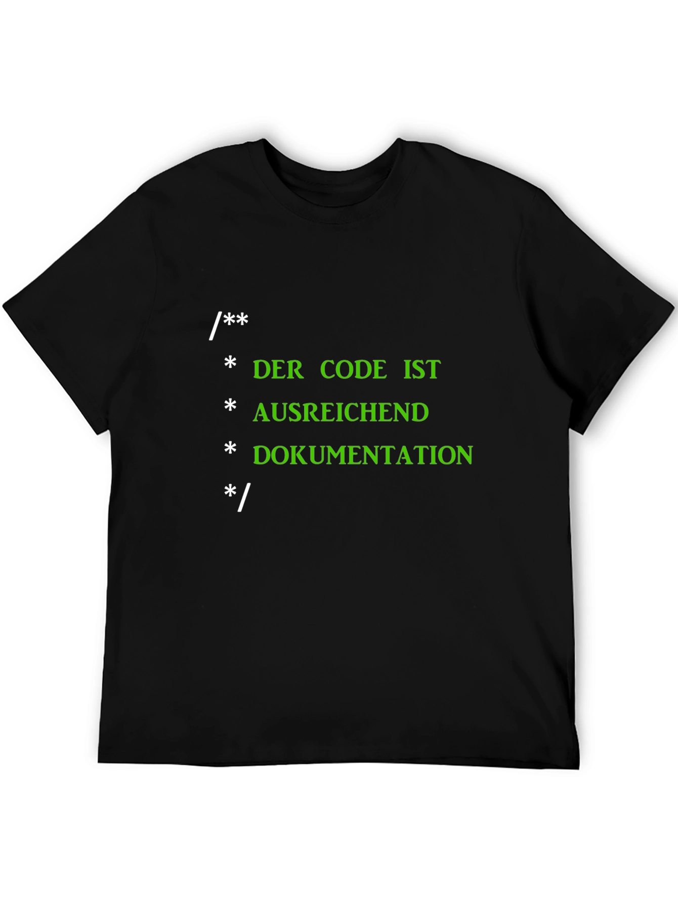 Funny Programmer Code T-Shirt - Code is Documentation