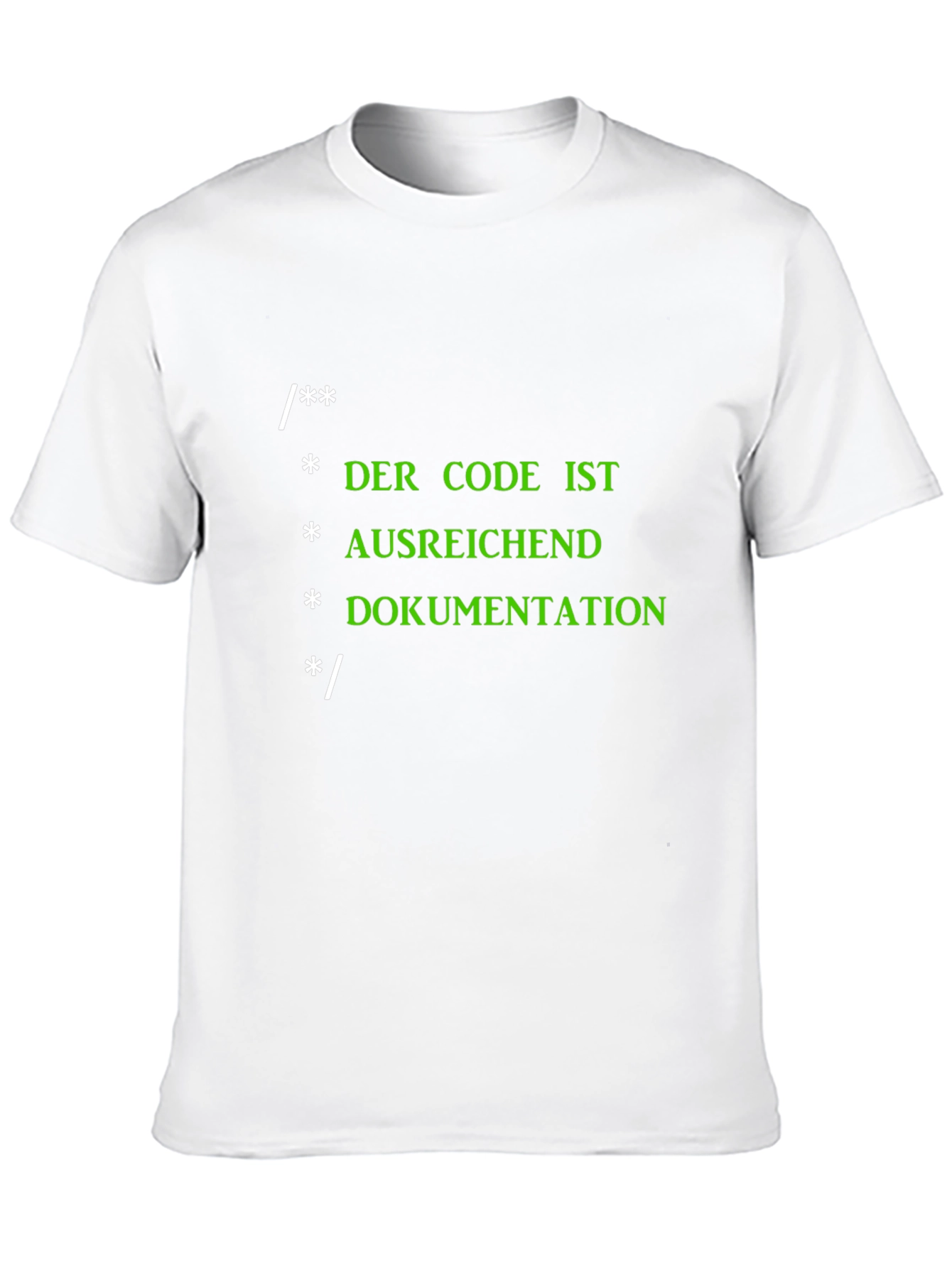 Funny Programmer Code T-Shirt - Code is Documentation