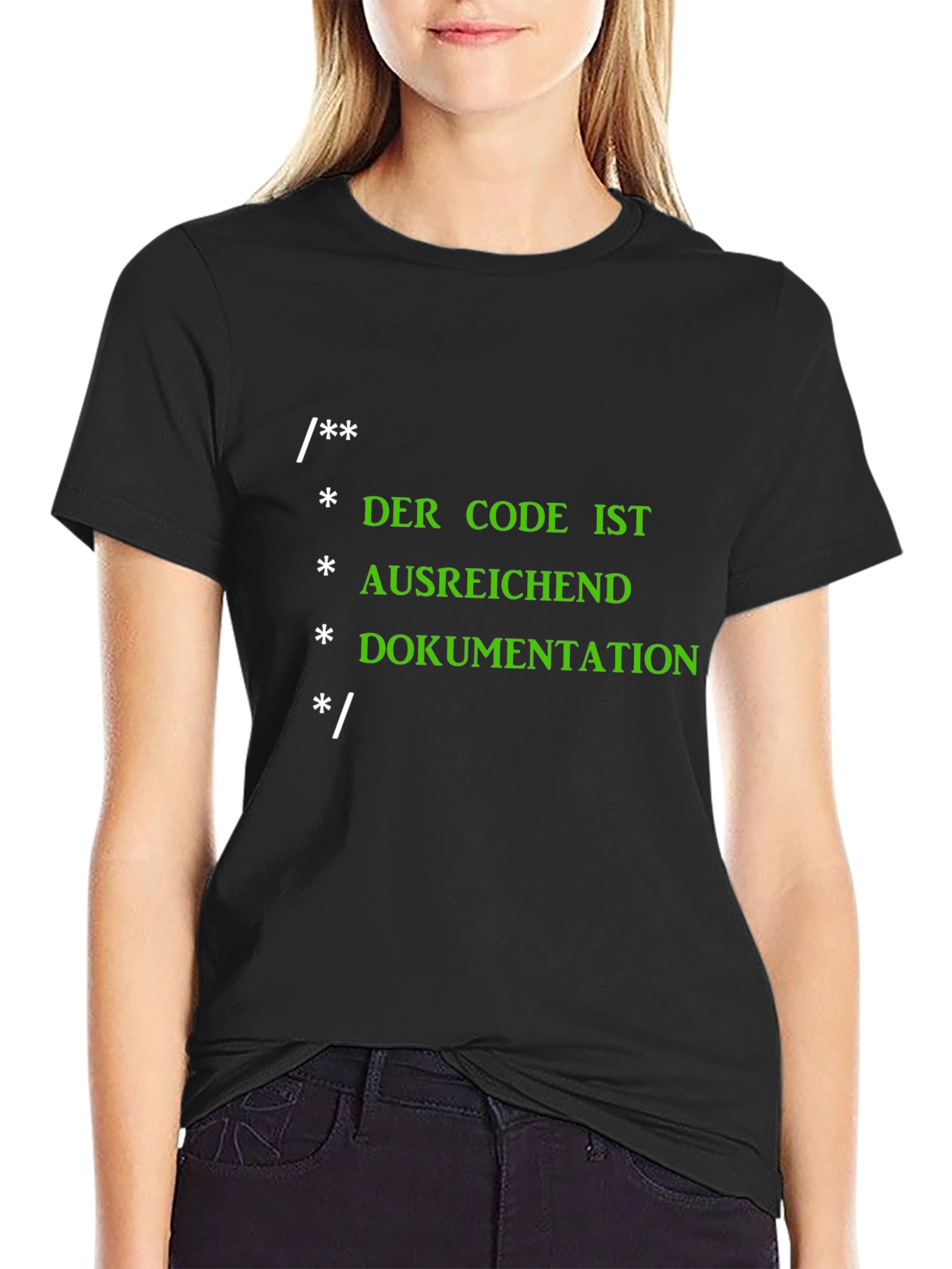 Funny Programmer Code T-Shirt - Code is Documentation