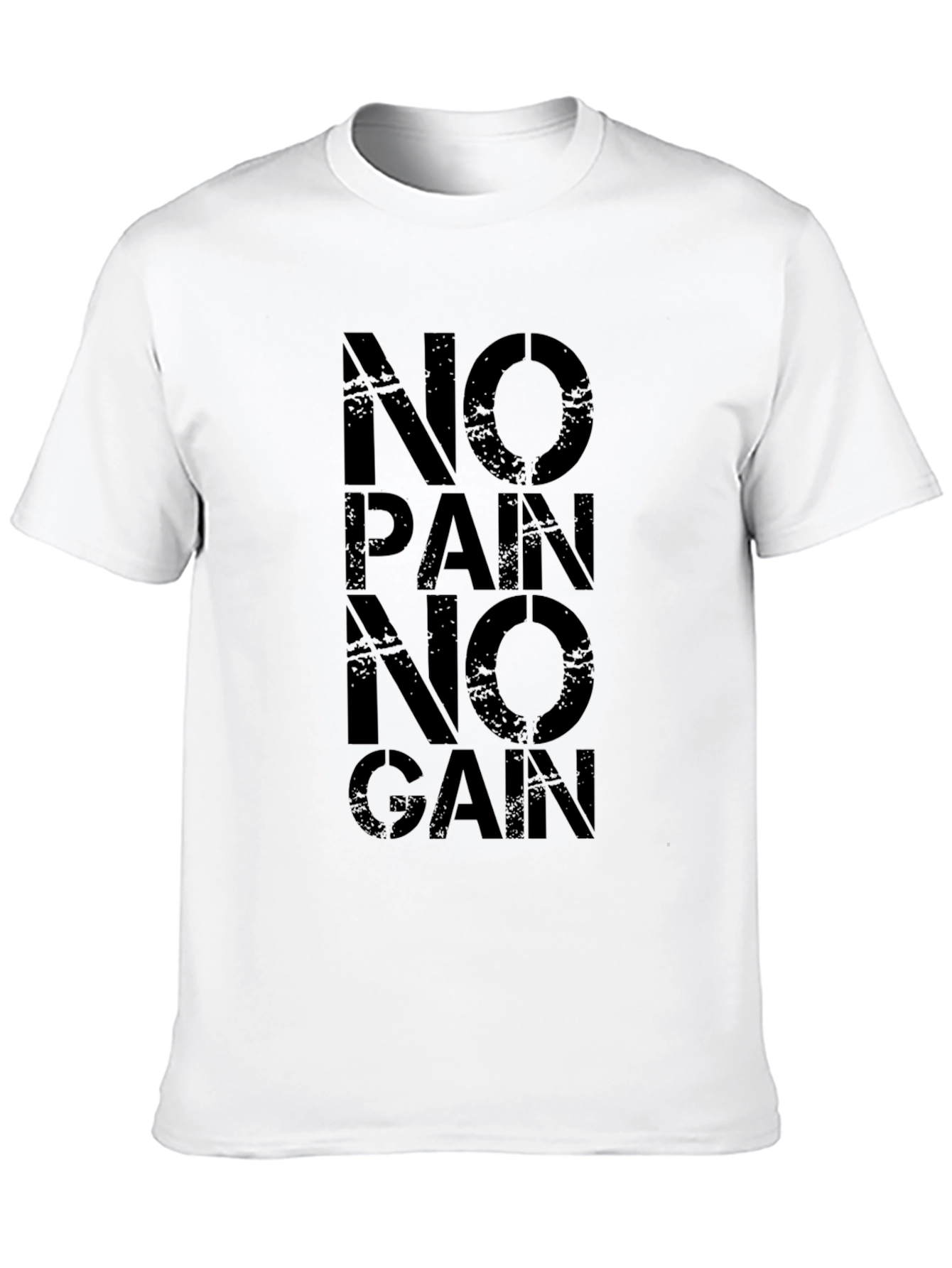 No Pain No Gain Black Graphic Tee
