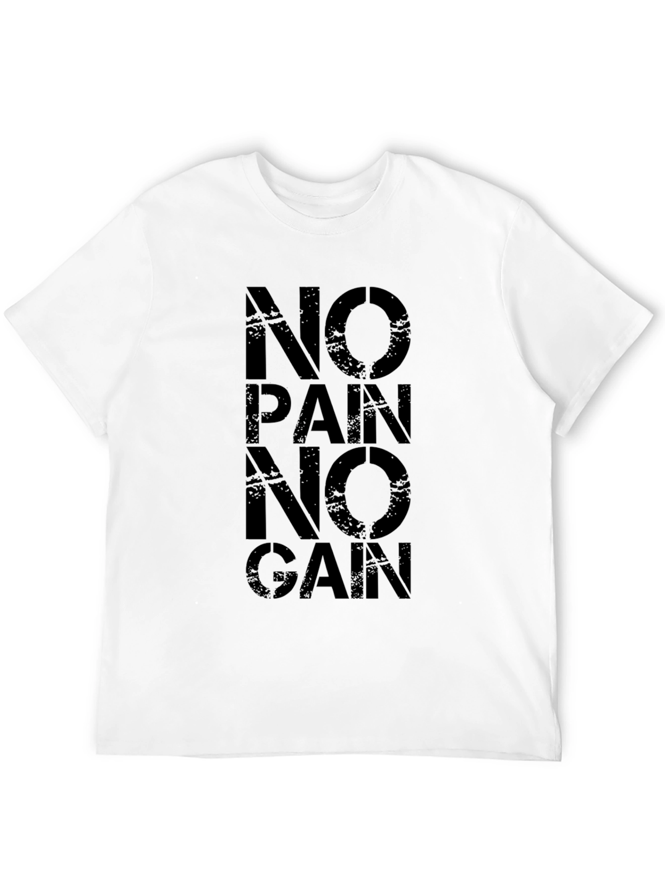 No Pain No Gain Black Graphic Tee