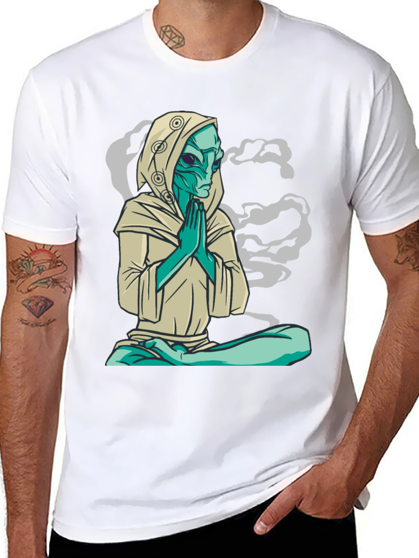 Meditating Alien T-Shirt