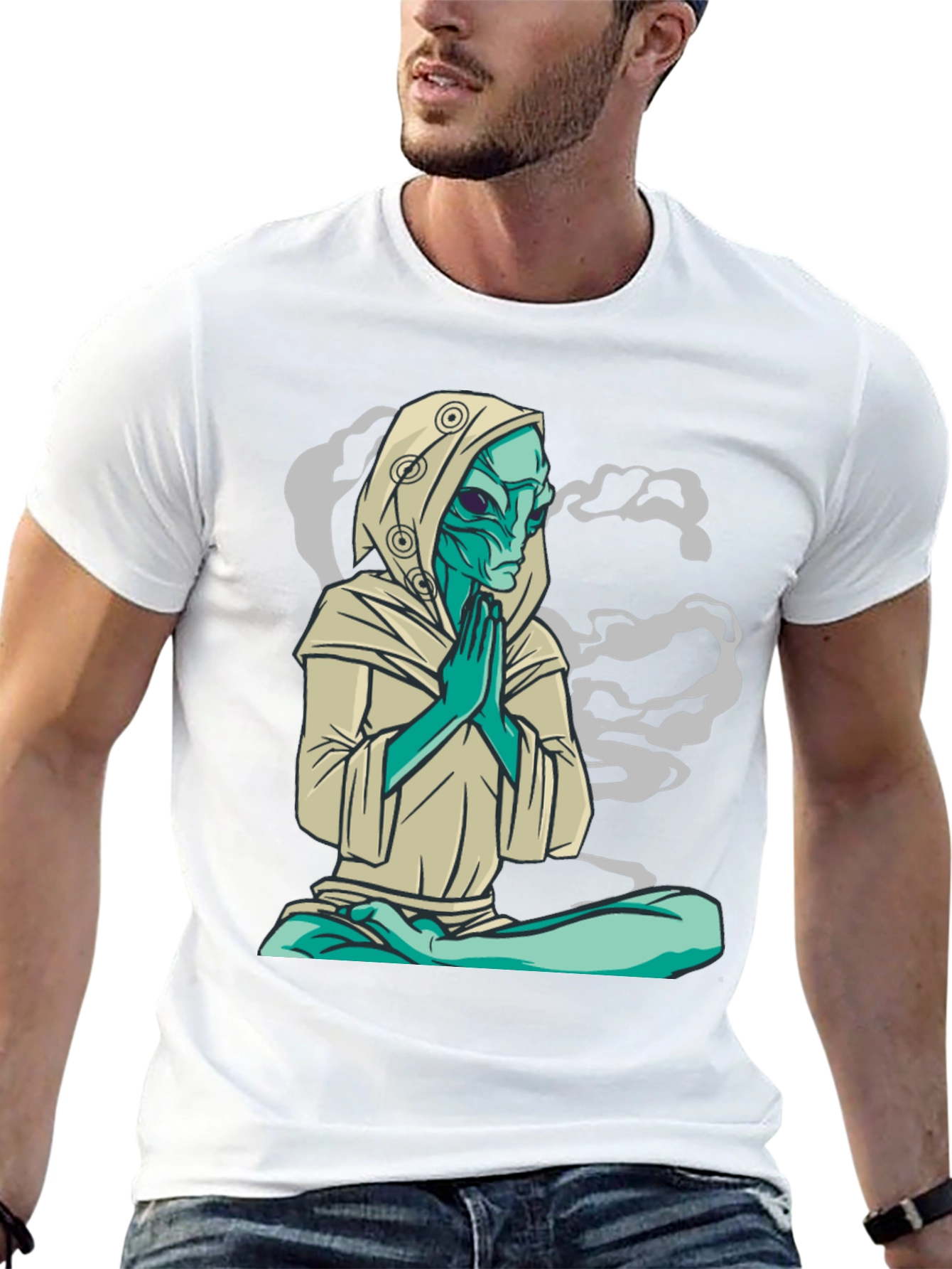 Meditating Alien T-Shirt