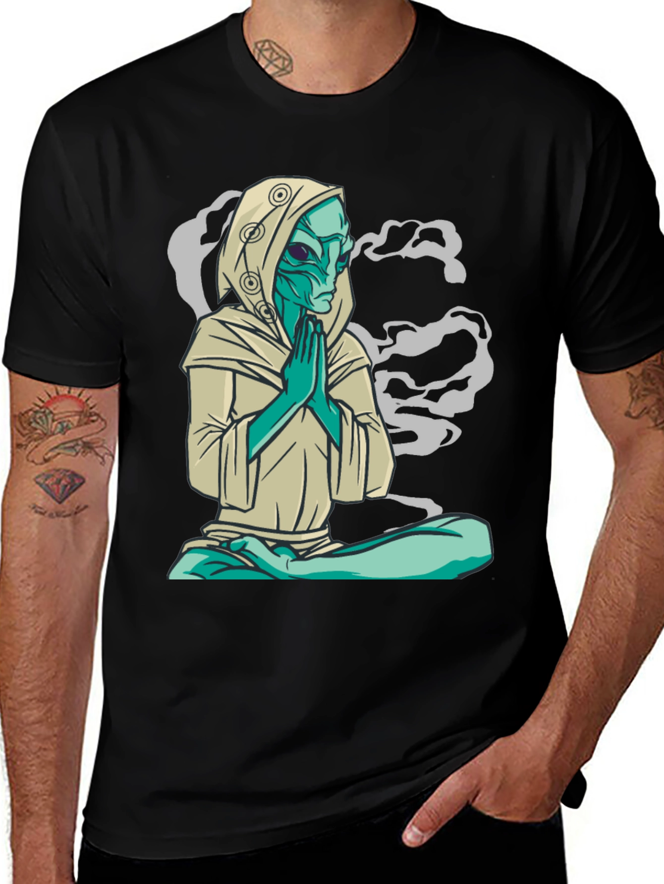 Meditating Alien T-Shirt