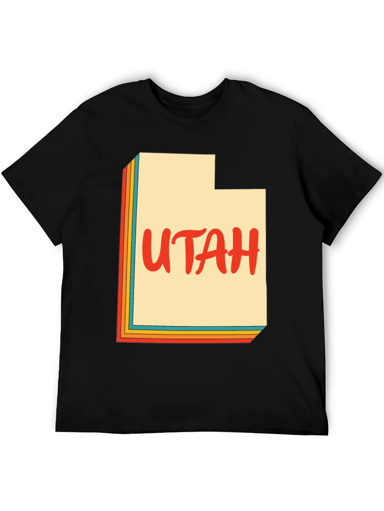 Retro Utah State Map Graphic T-Shirt