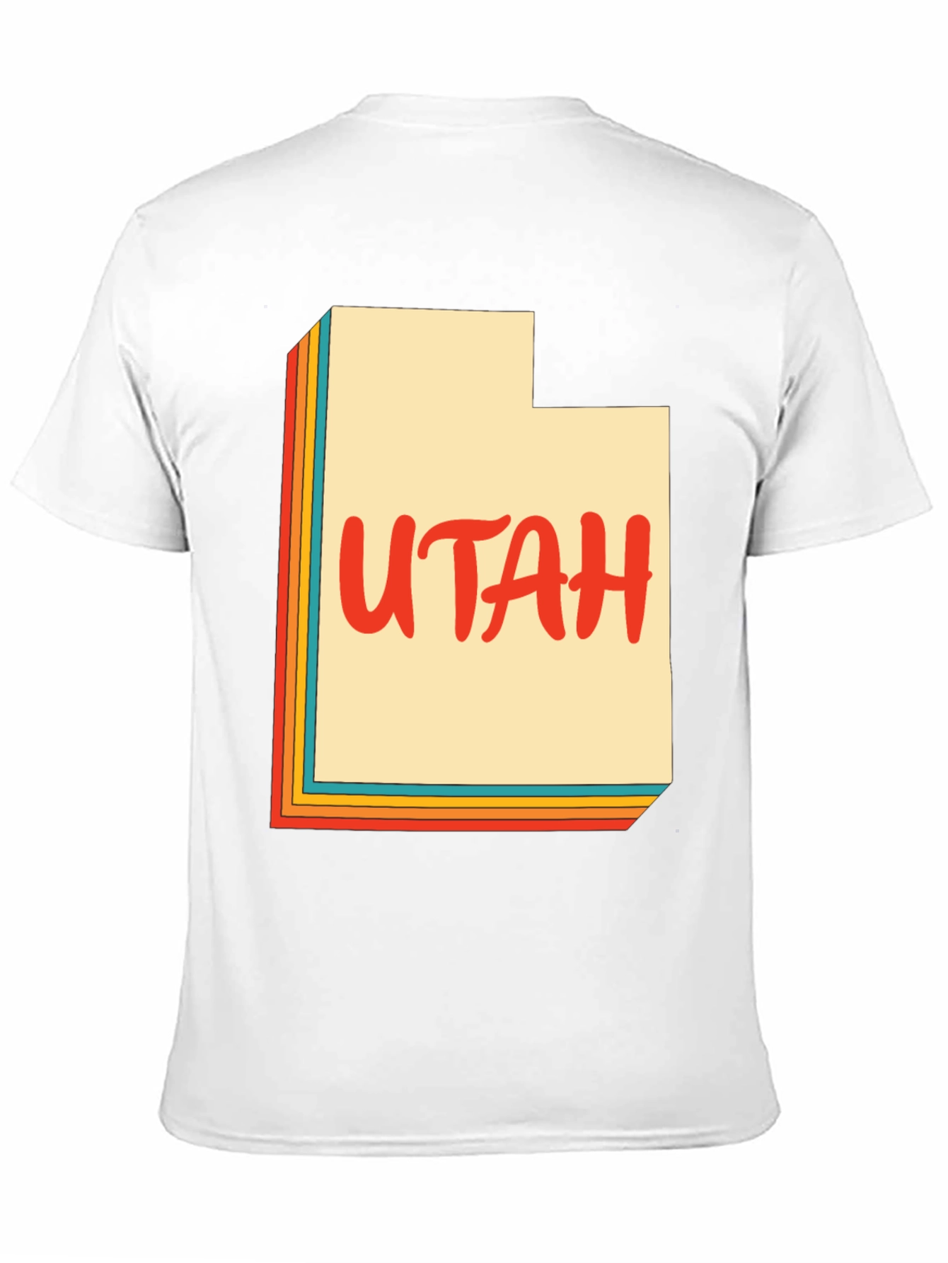 Retro Utah State Map Graphic T-Shirt