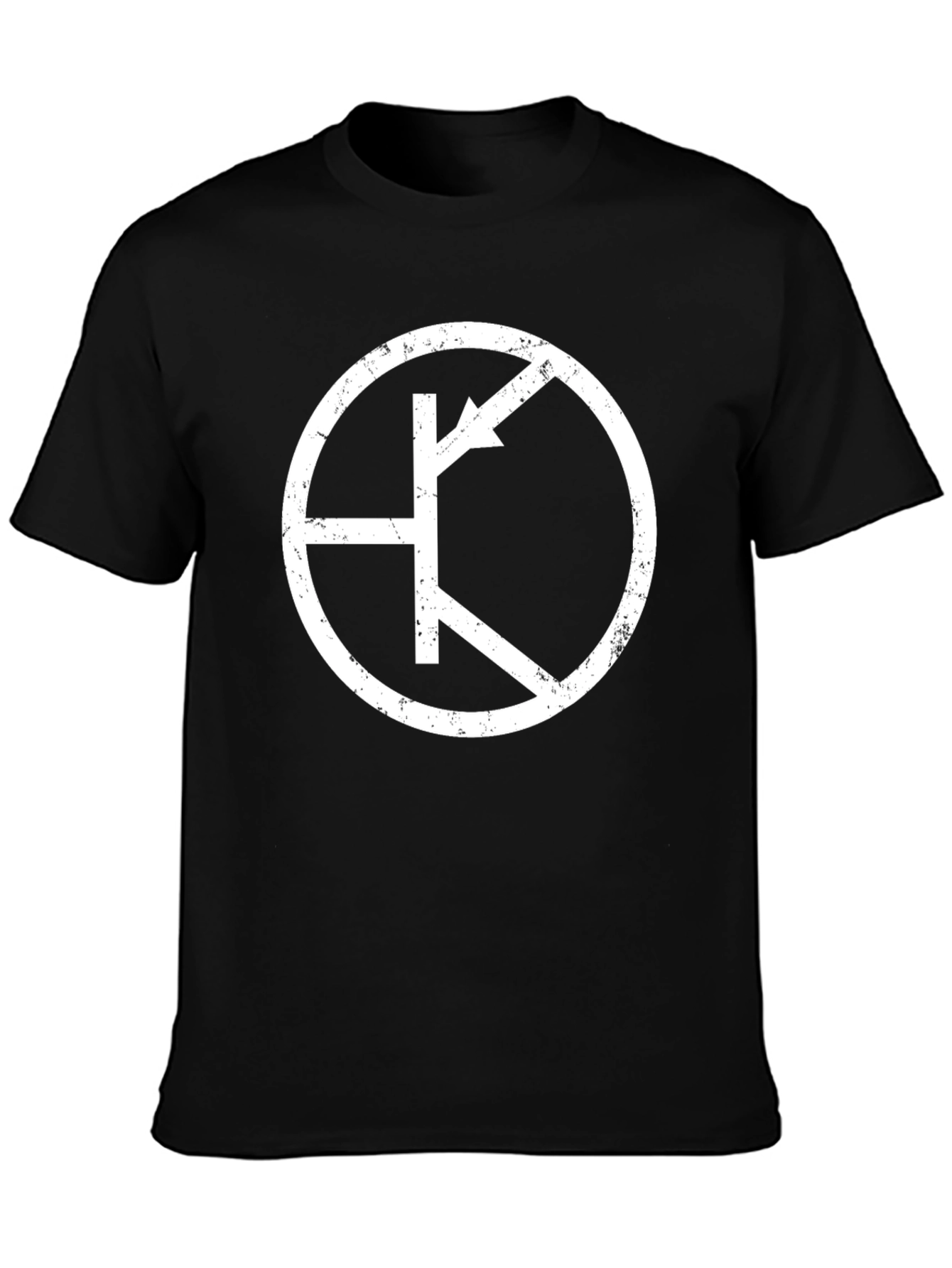 Black T-Shirt with Unique Symbol Design