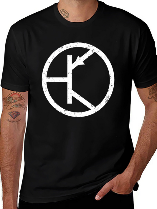 Black T-Shirt with Unique Symbol Design