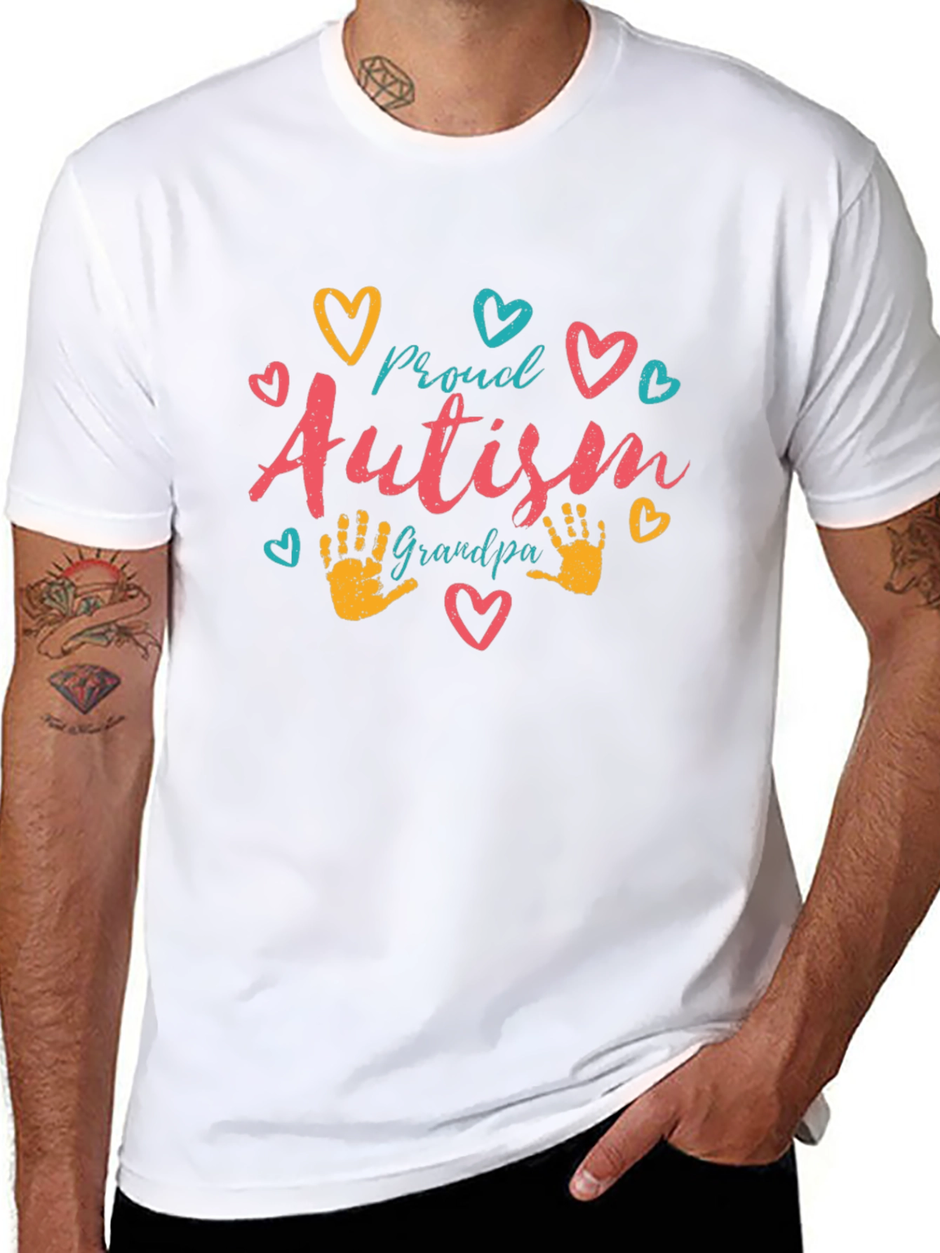 Proud Autism Grandpa T-Shirt