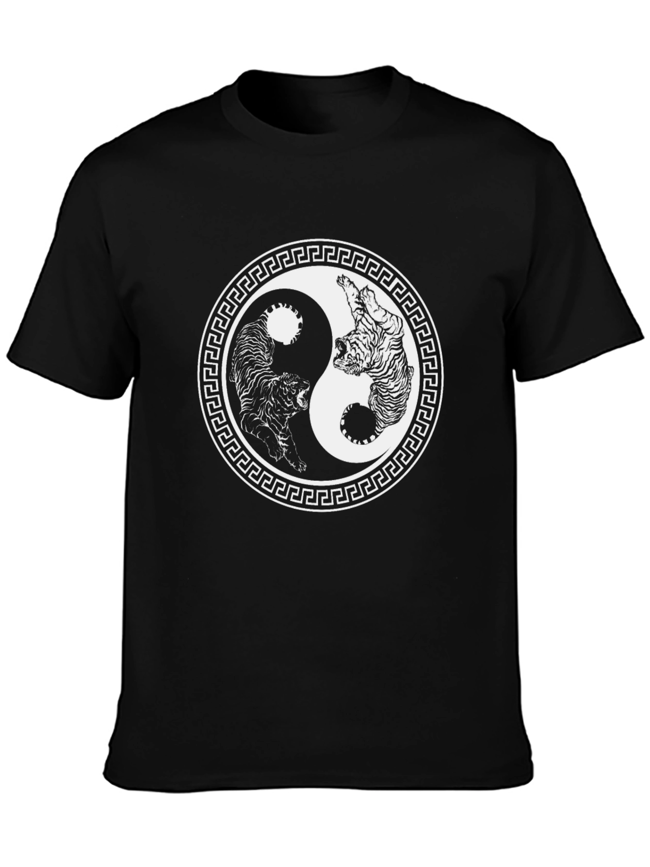 Yin Yang Tiger Graphic T-Shirt