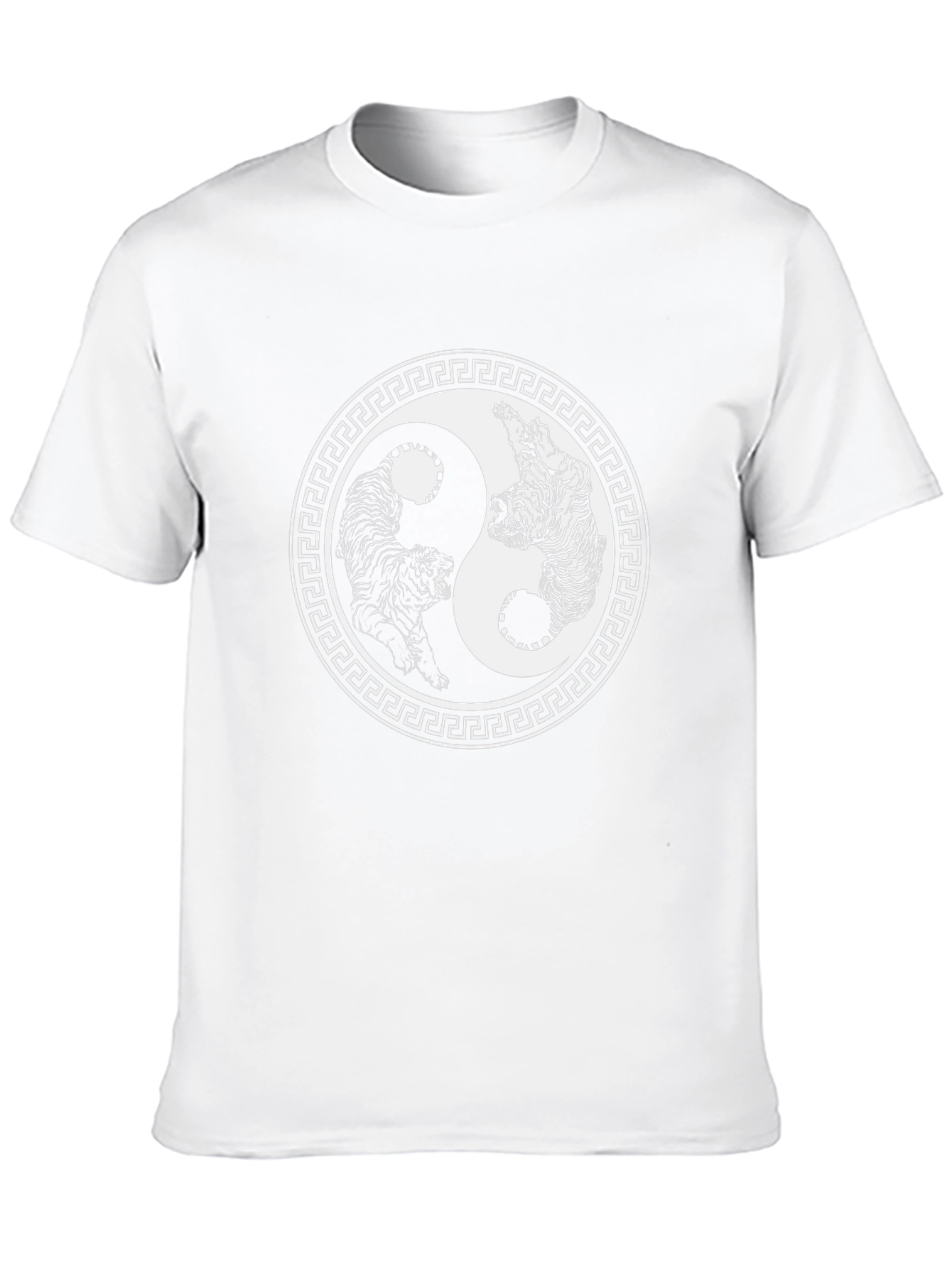Yin Yang Tiger Graphic T-Shirt