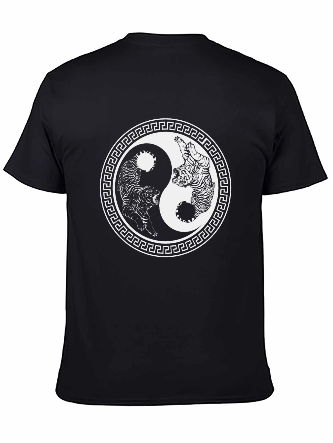 Yin Yang Tiger Graphic T-Shirt