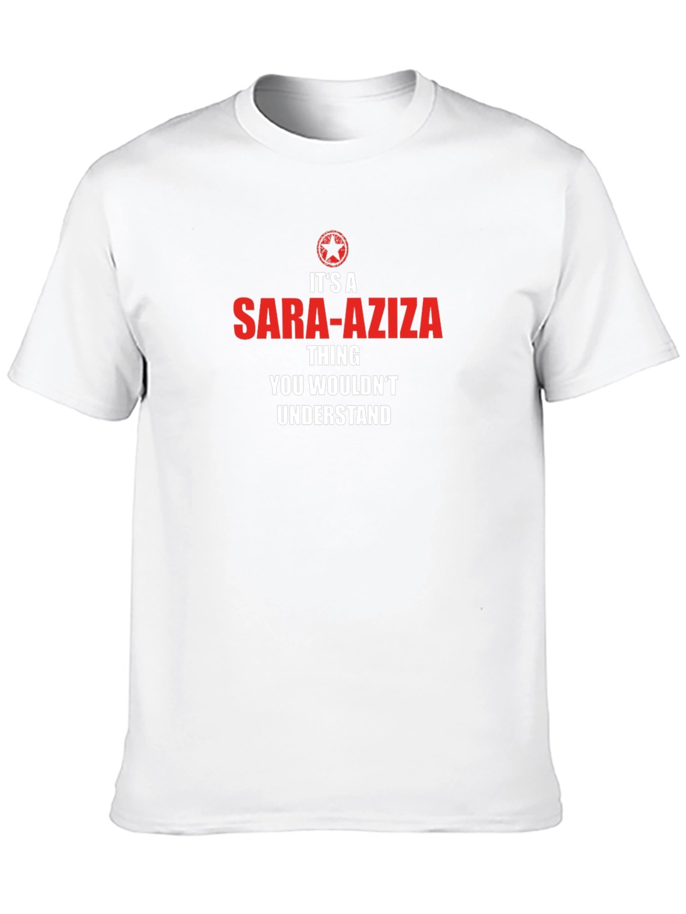 Sara-Aziza Thing T-Shirt Funny Novelty Tee