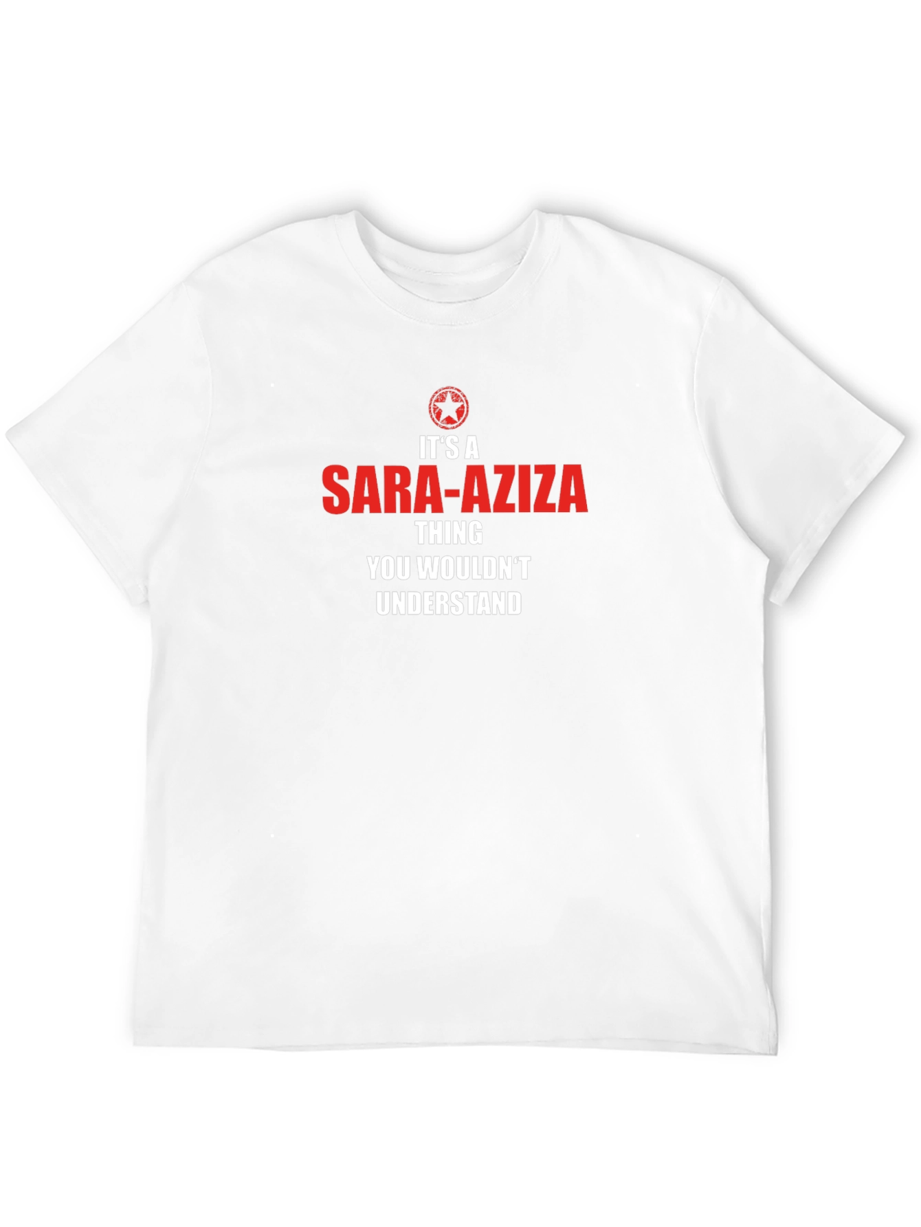 Sara-Aziza Thing T-Shirt Funny Novelty Tee