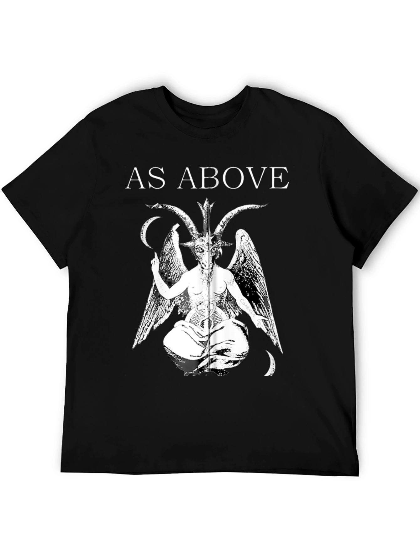 As Above Baphomet Graphic T-Shirt