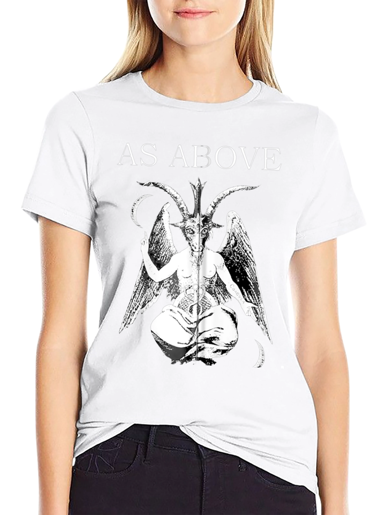 As Above Baphomet Graphic T-Shirt