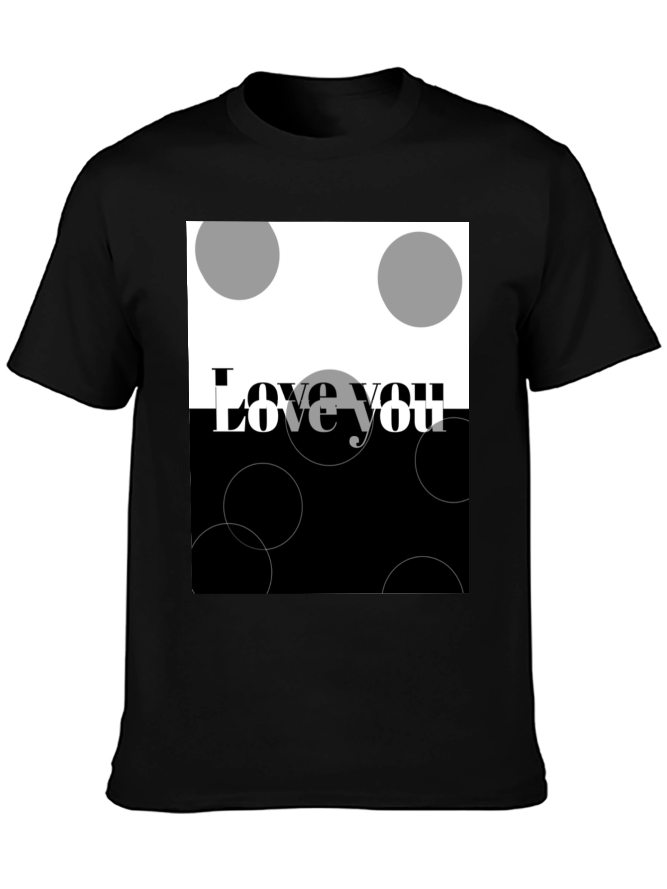 Love You Graphic T-Shirt - Modern Design