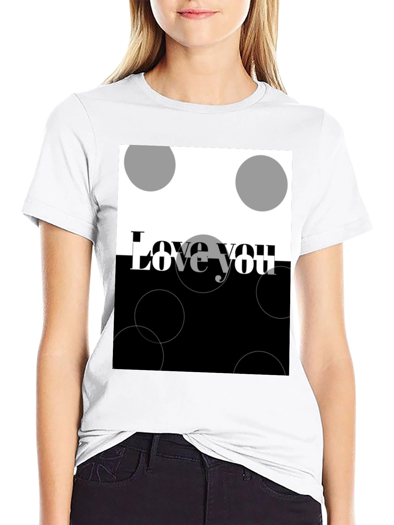 Love You Graphic T-Shirt - Modern Design