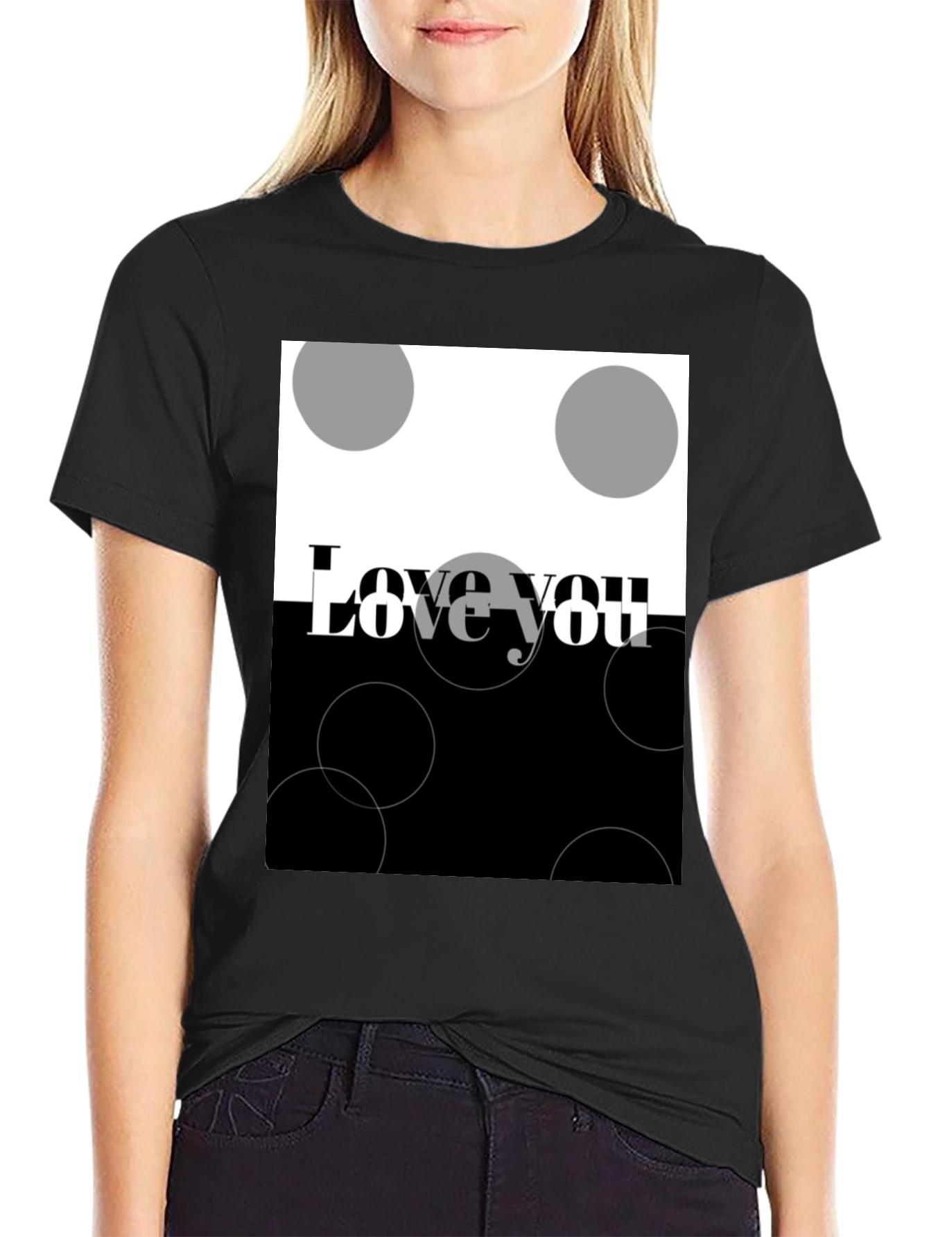 Love You Graphic T-Shirt - Modern Design