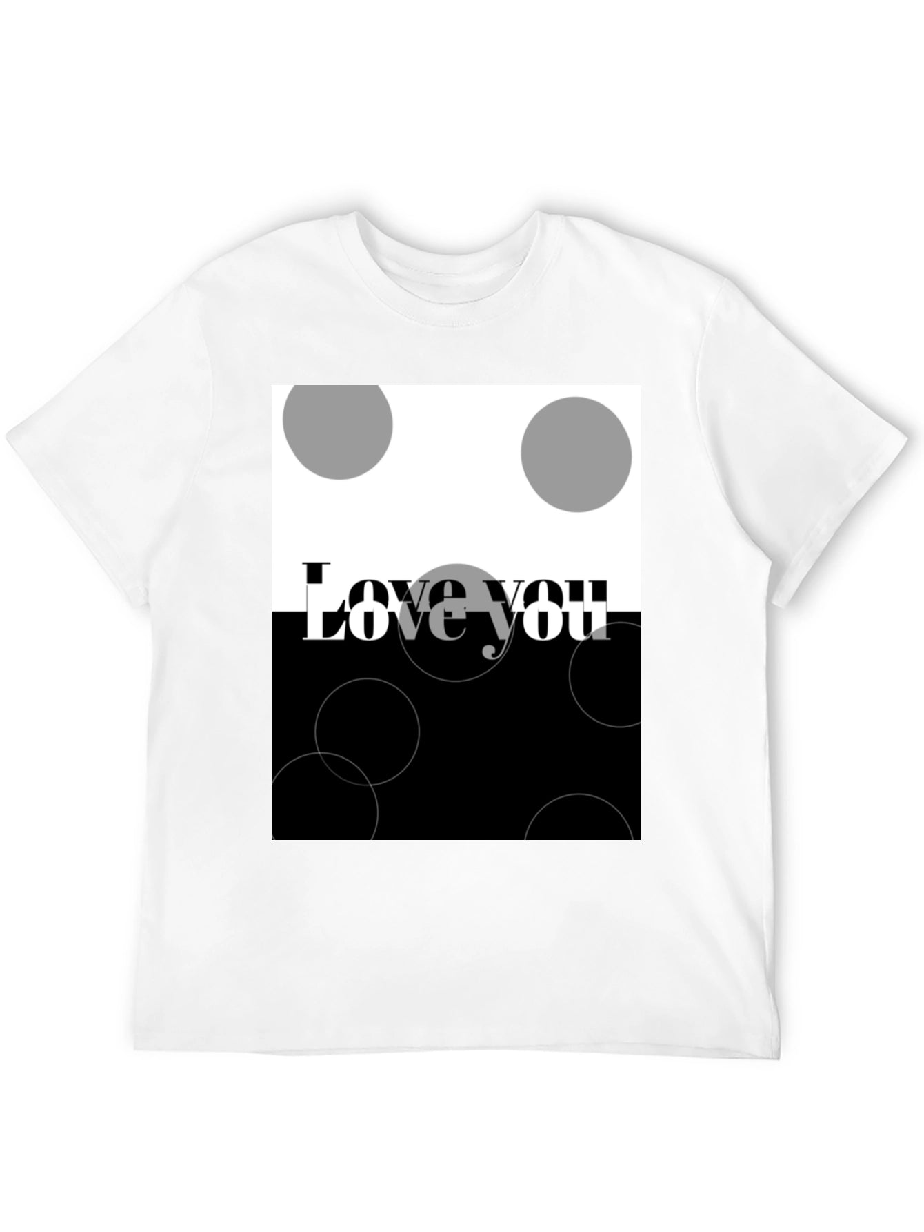 Love You Graphic T-Shirt - Modern Design