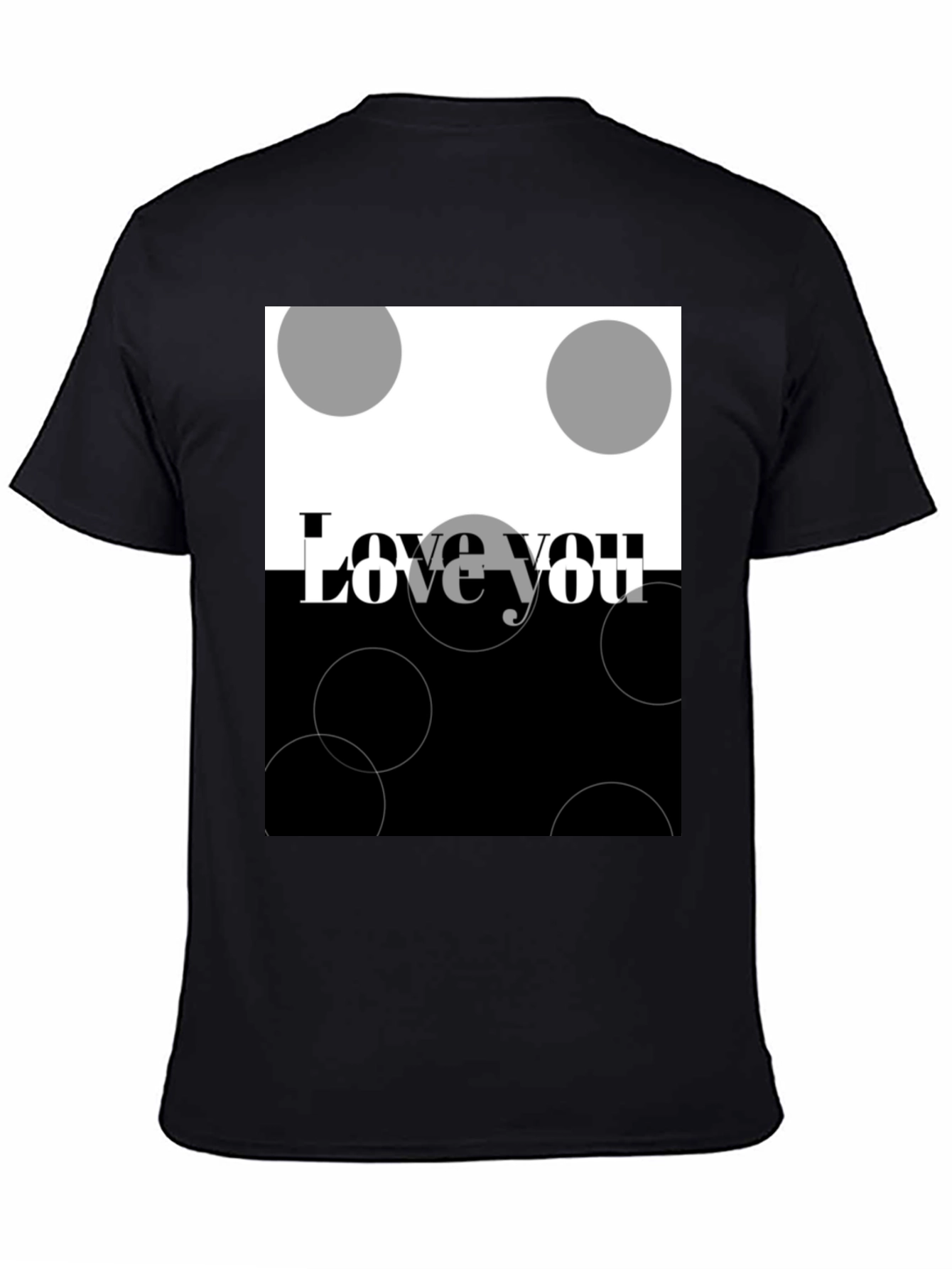 Love You Graphic T-Shirt - Modern Design