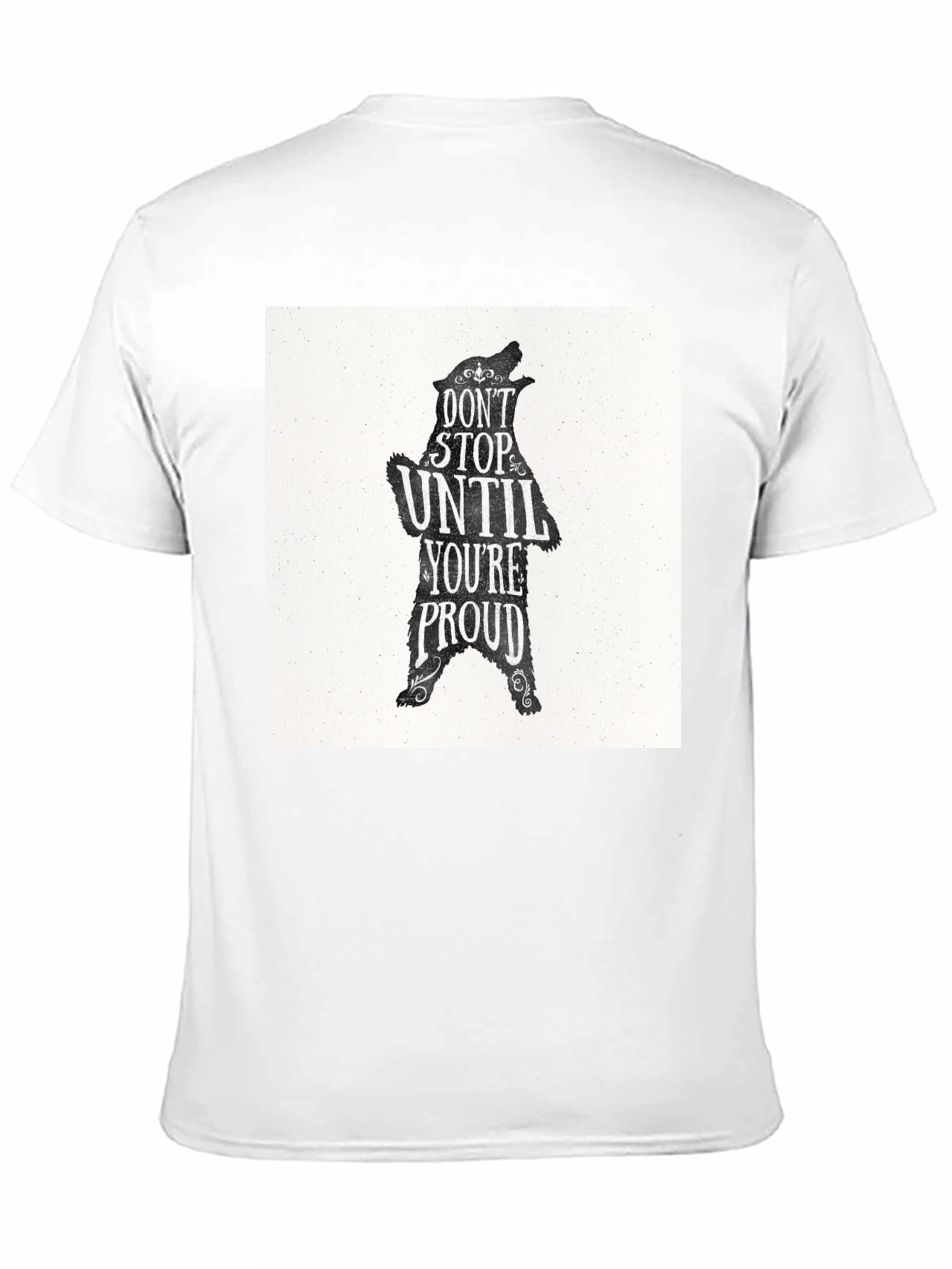 Black Bear Dont Stop Graphic T-Shirt
